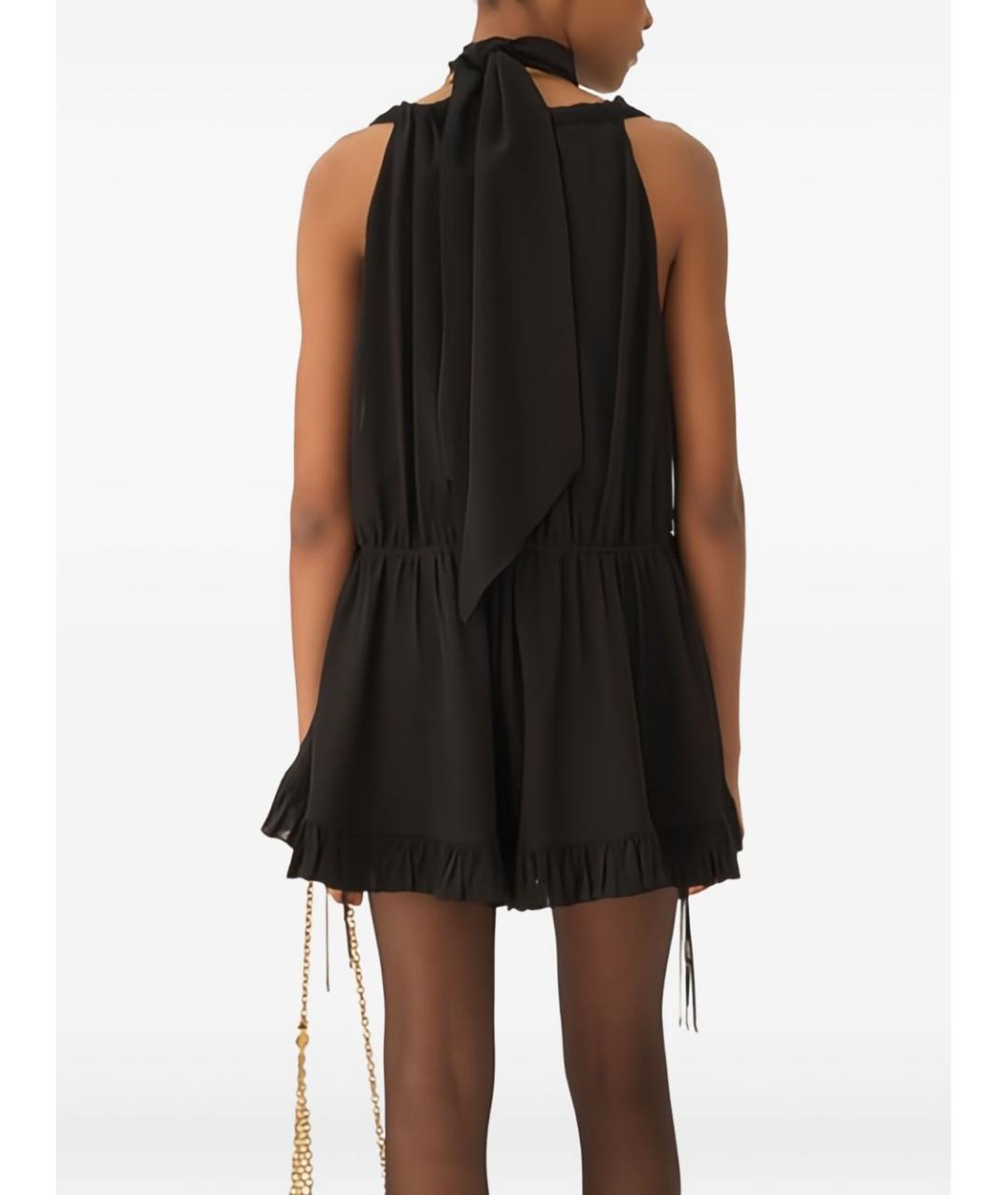 CHLOE Черное шелковое коктейльное платье, фото 4