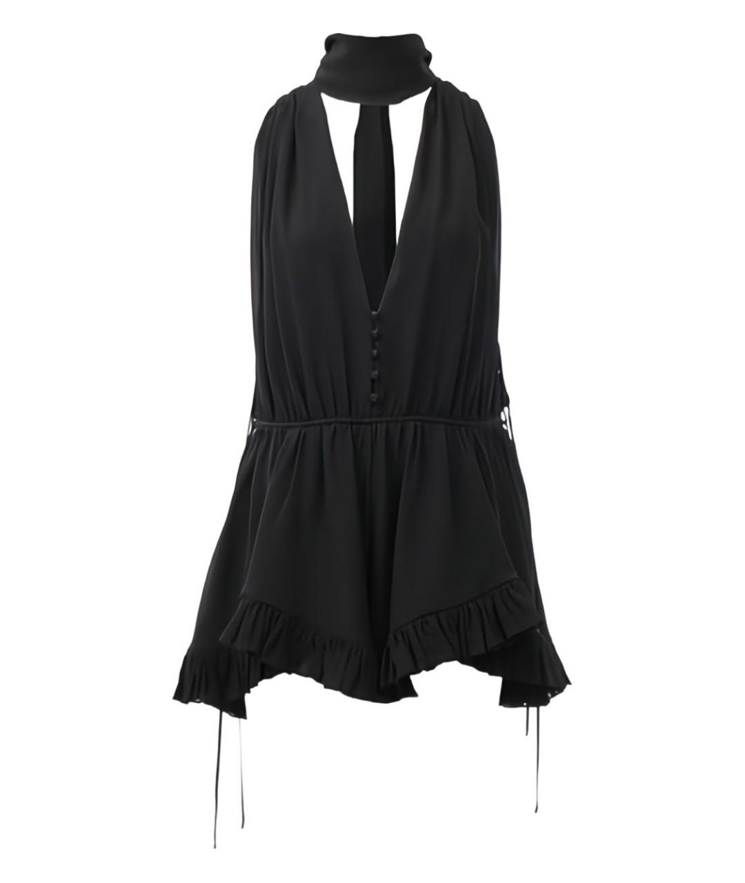 CHLOE Черное шелковое коктейльное платье, фото 1