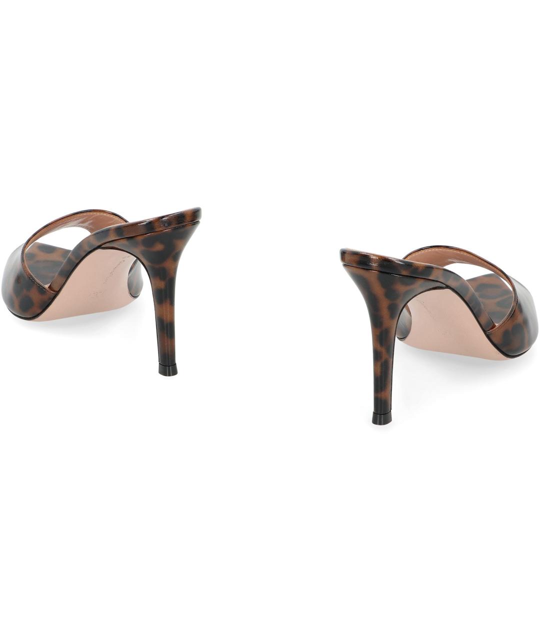 GIANVITO ROSSI Мульти кожаные мюли, фото 4