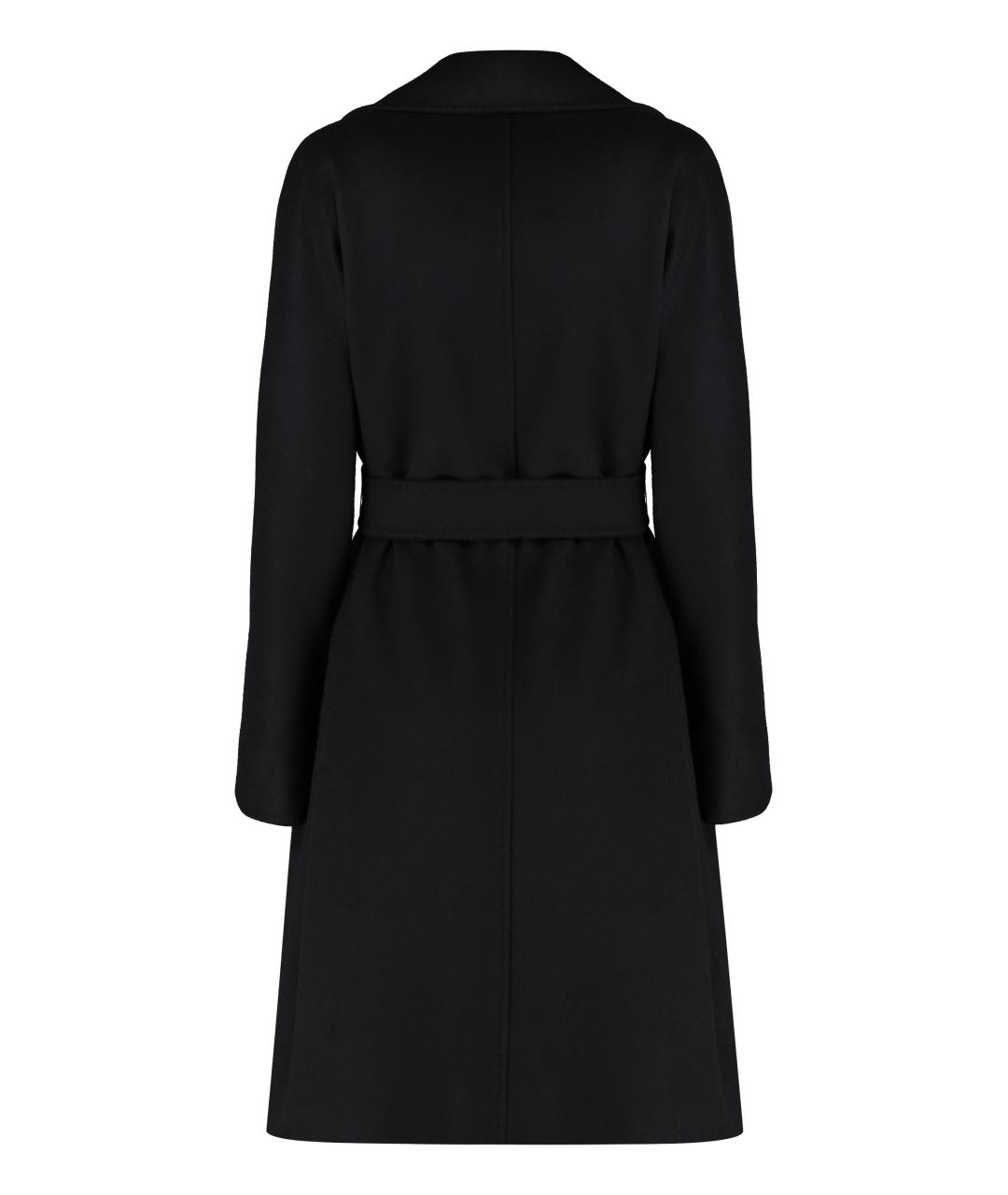 MAX MARA STUDIO Черное шерстяное пальто, фото 2