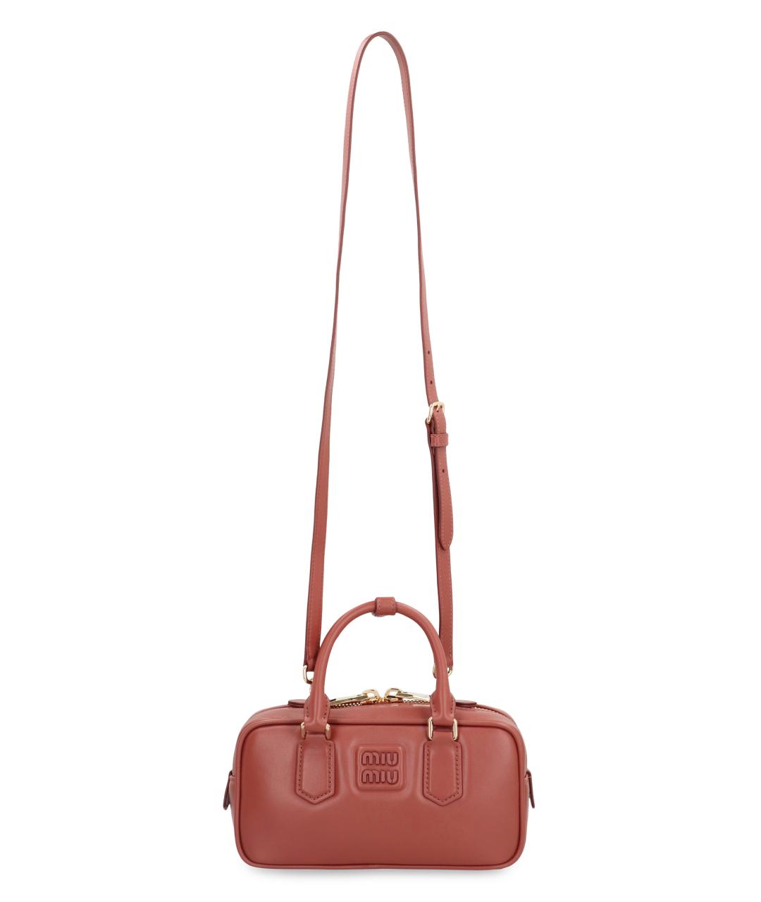 MIU MIU Кожаная сумка с короткими ручками, фото 5