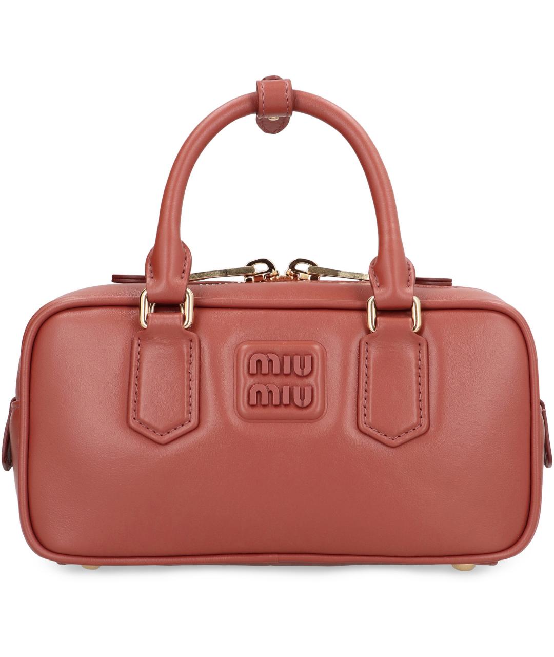 MIU MIU Кожаная сумка с короткими ручками, фото 2