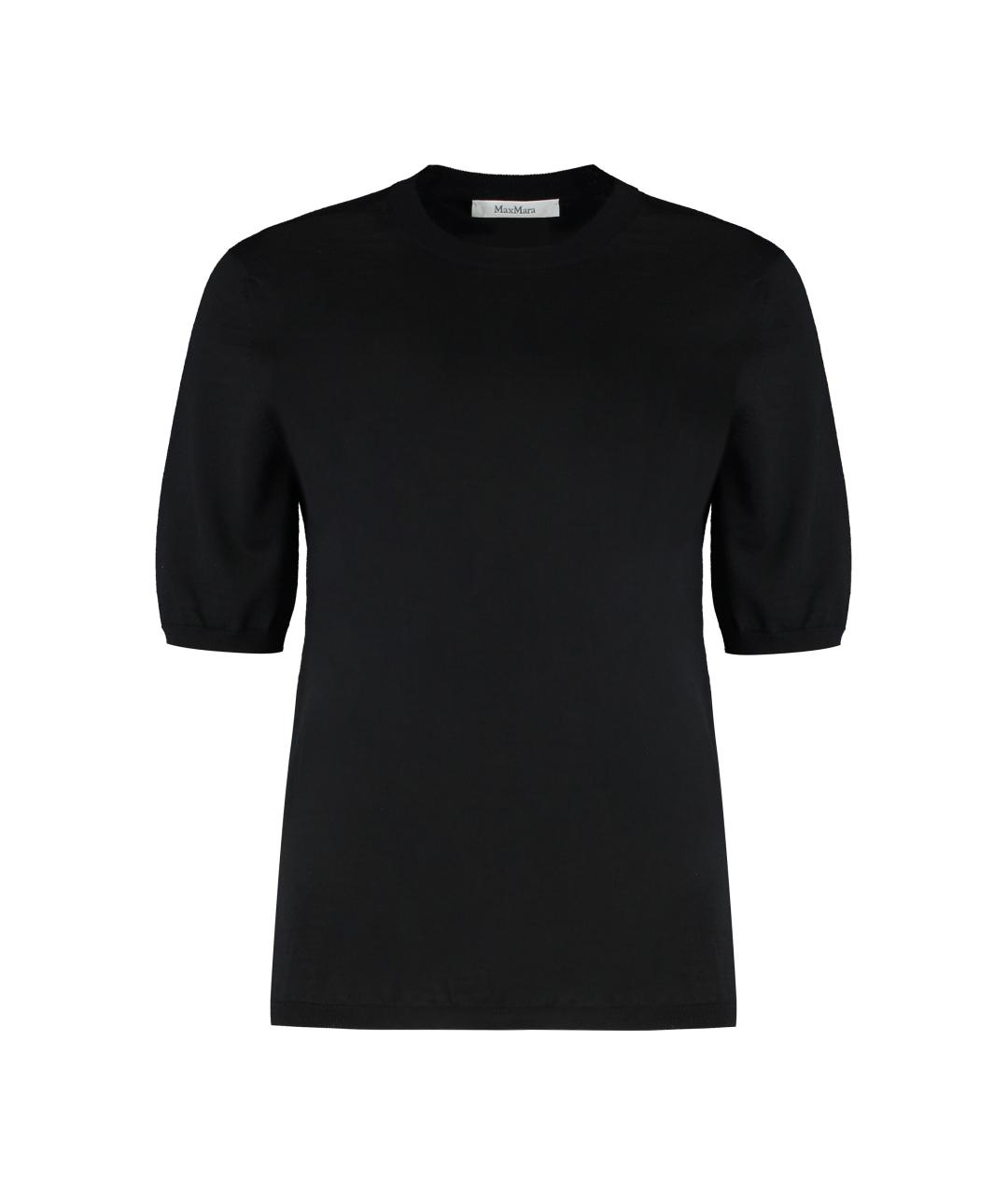 MAX MARA Черный шерстяной джемпер / свитер, фото 1