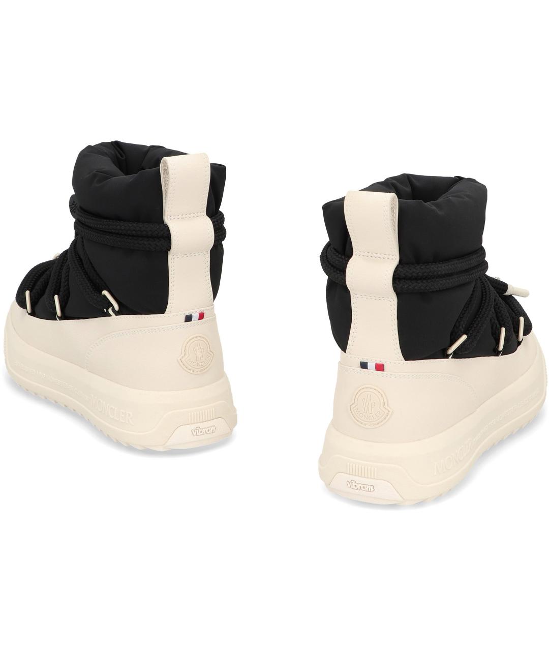 MONCLER Черные синтетические ботинки, фото 4