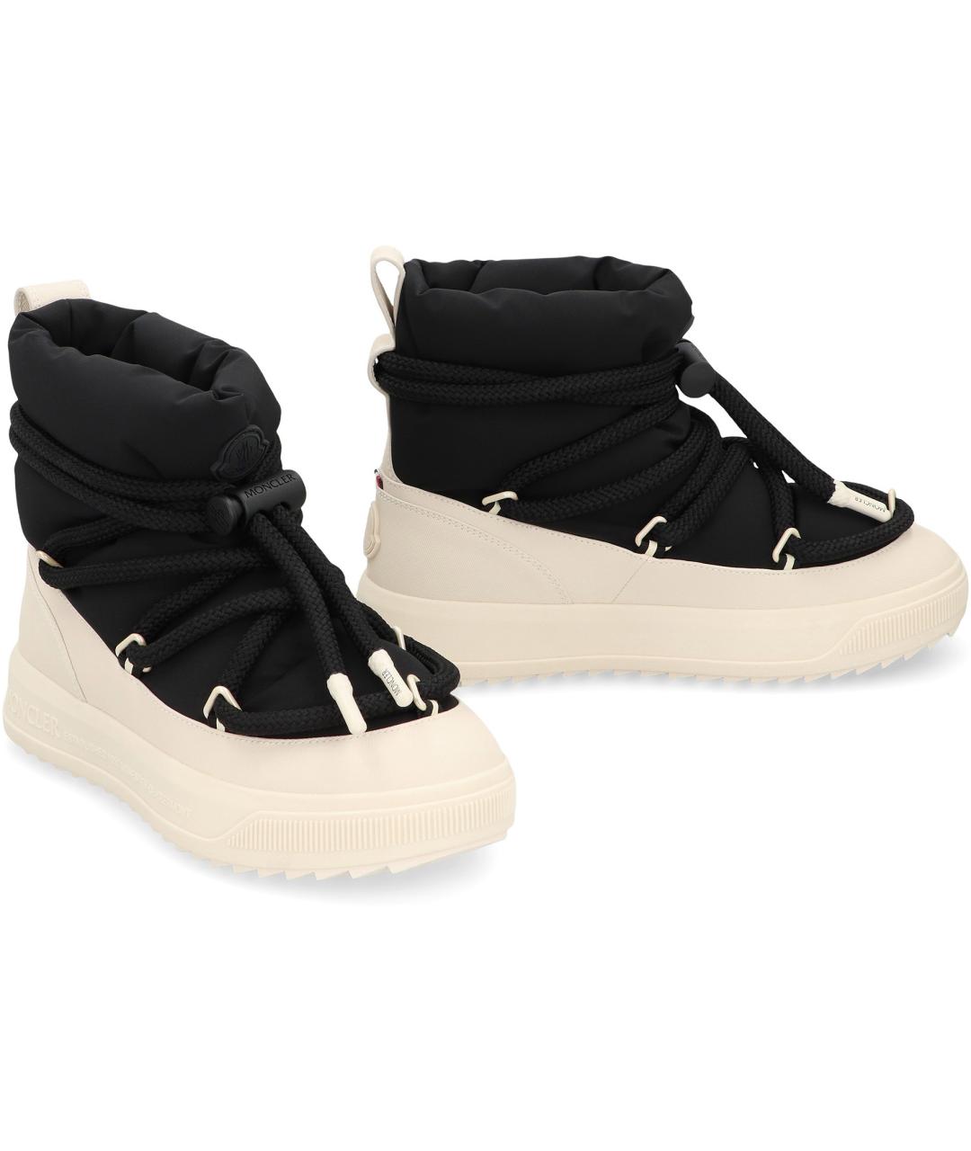 MONCLER Черные синтетические ботинки, фото 3