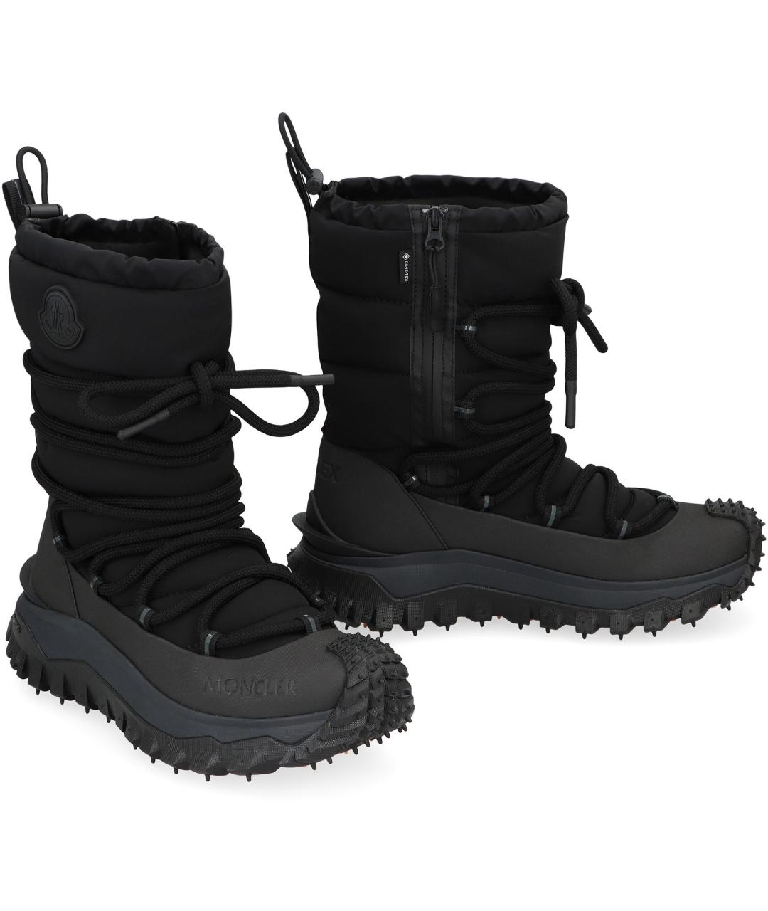 MONCLER Черные синтетические ботинки, фото 3