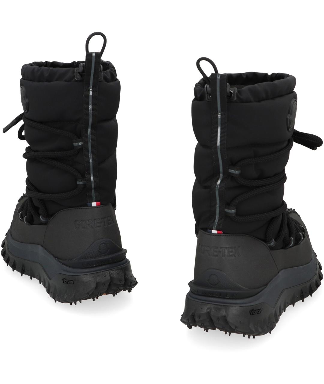 MONCLER Черные синтетические ботинки, фото 4