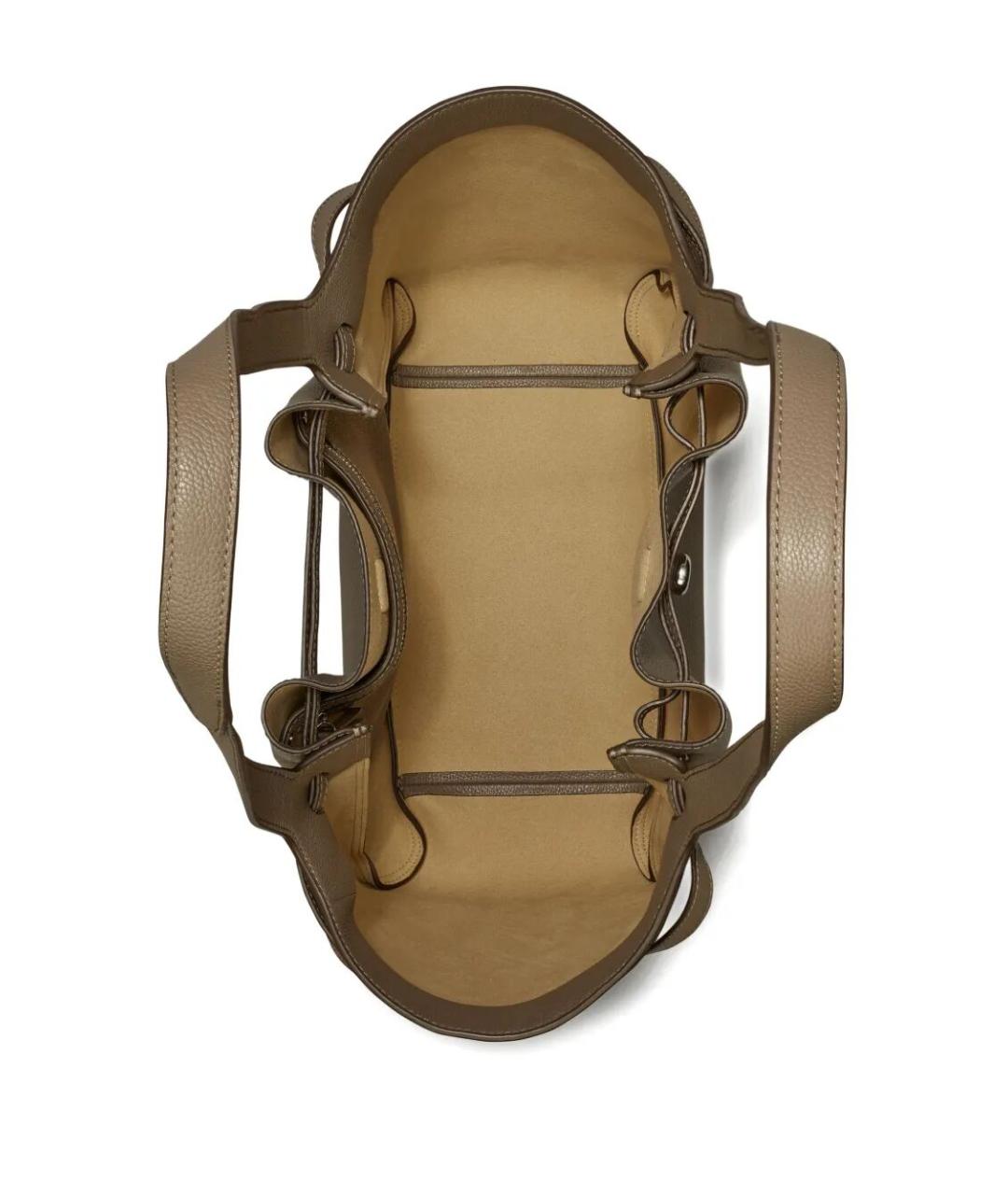 TORY BURCH Серая бархатная сумка тоут, фото 3