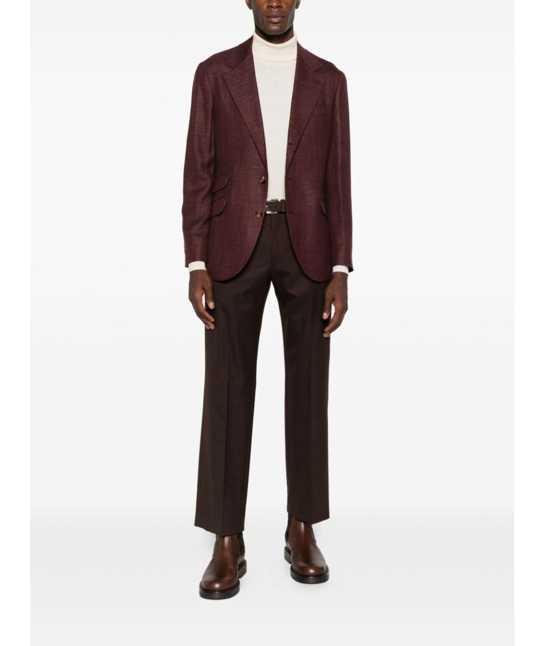 BRUNELLO CUCINELLI Бордовый пиджак, фото 2