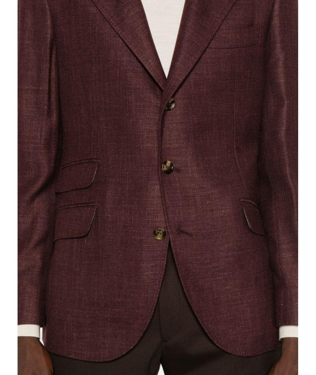 BRUNELLO CUCINELLI Бордовый пиджак, фото 4