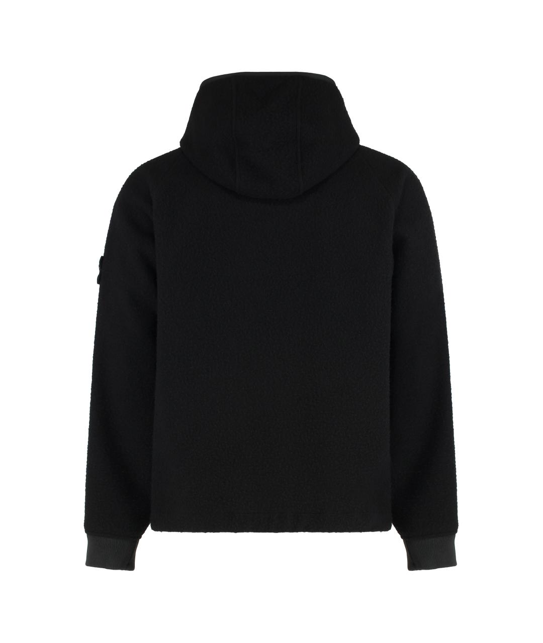 STONE ISLAND Черная полиэстеровая куртка, фото 2