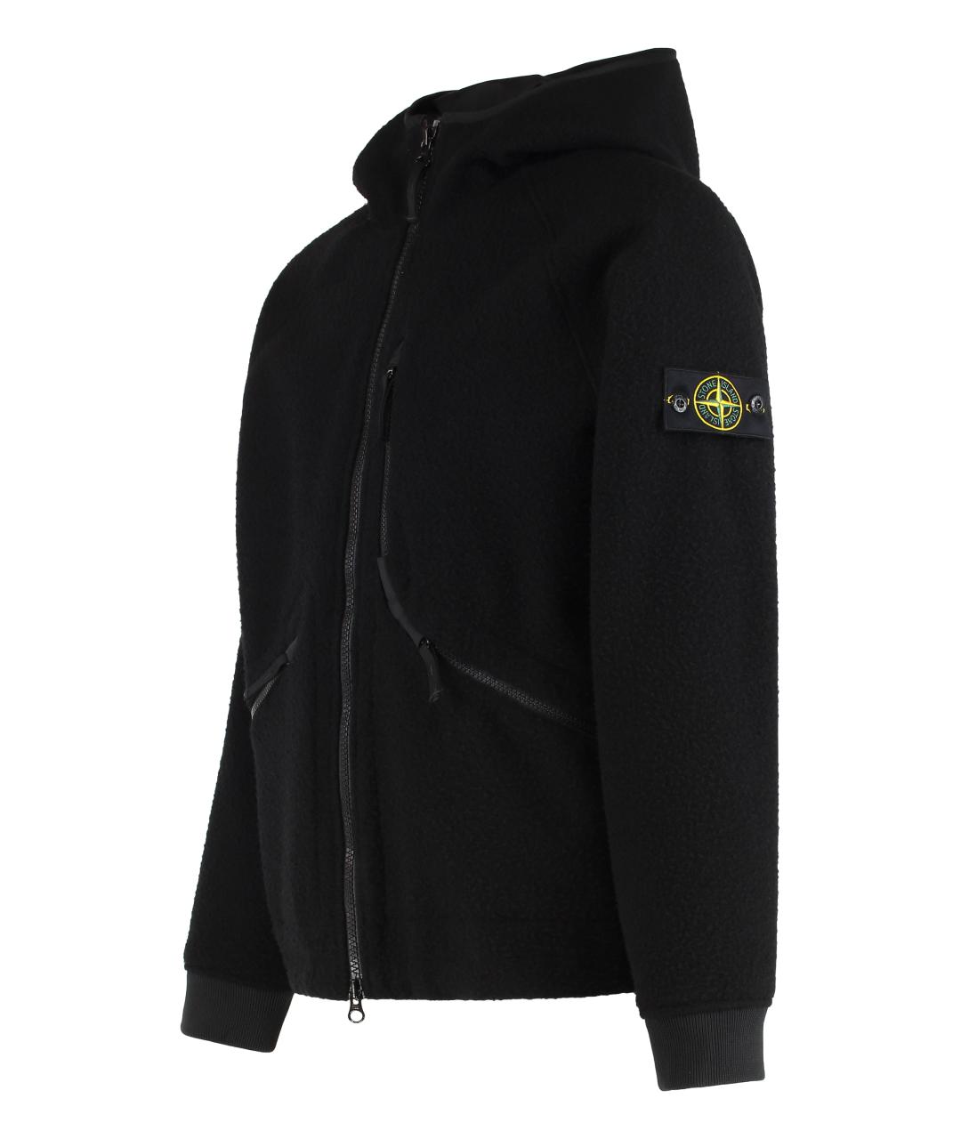 STONE ISLAND Черная полиэстеровая куртка, фото 3