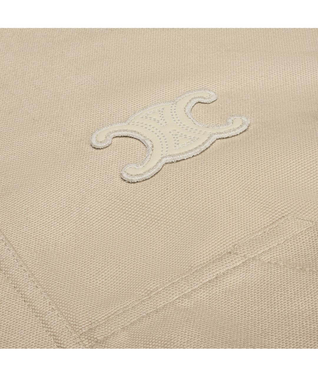 CELINE Бежевая хлопковая куртка, фото 4