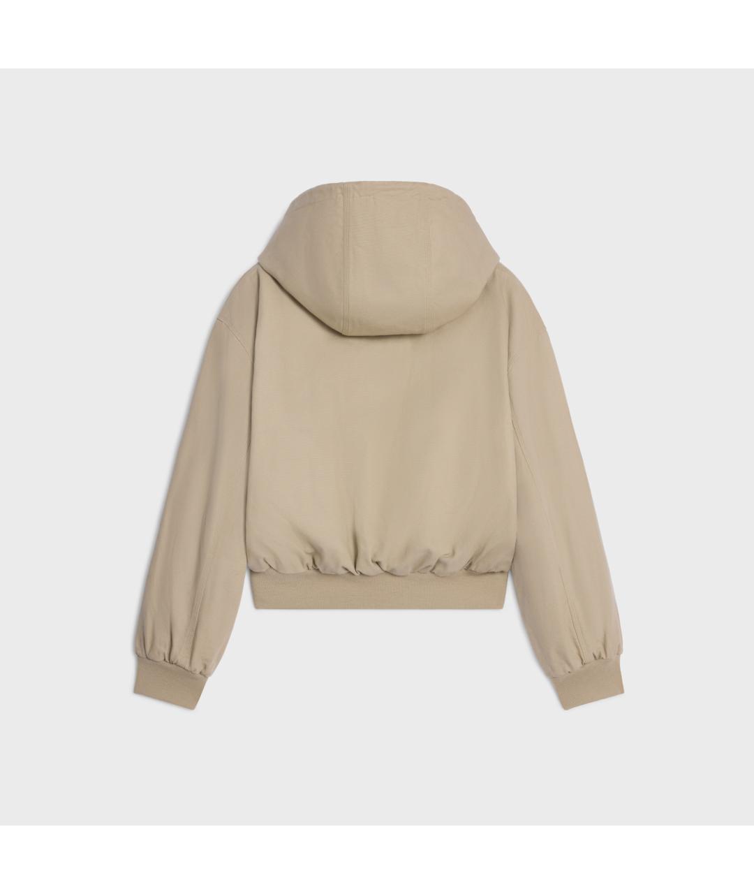 CELINE Бежевая хлопковая куртка, фото 2