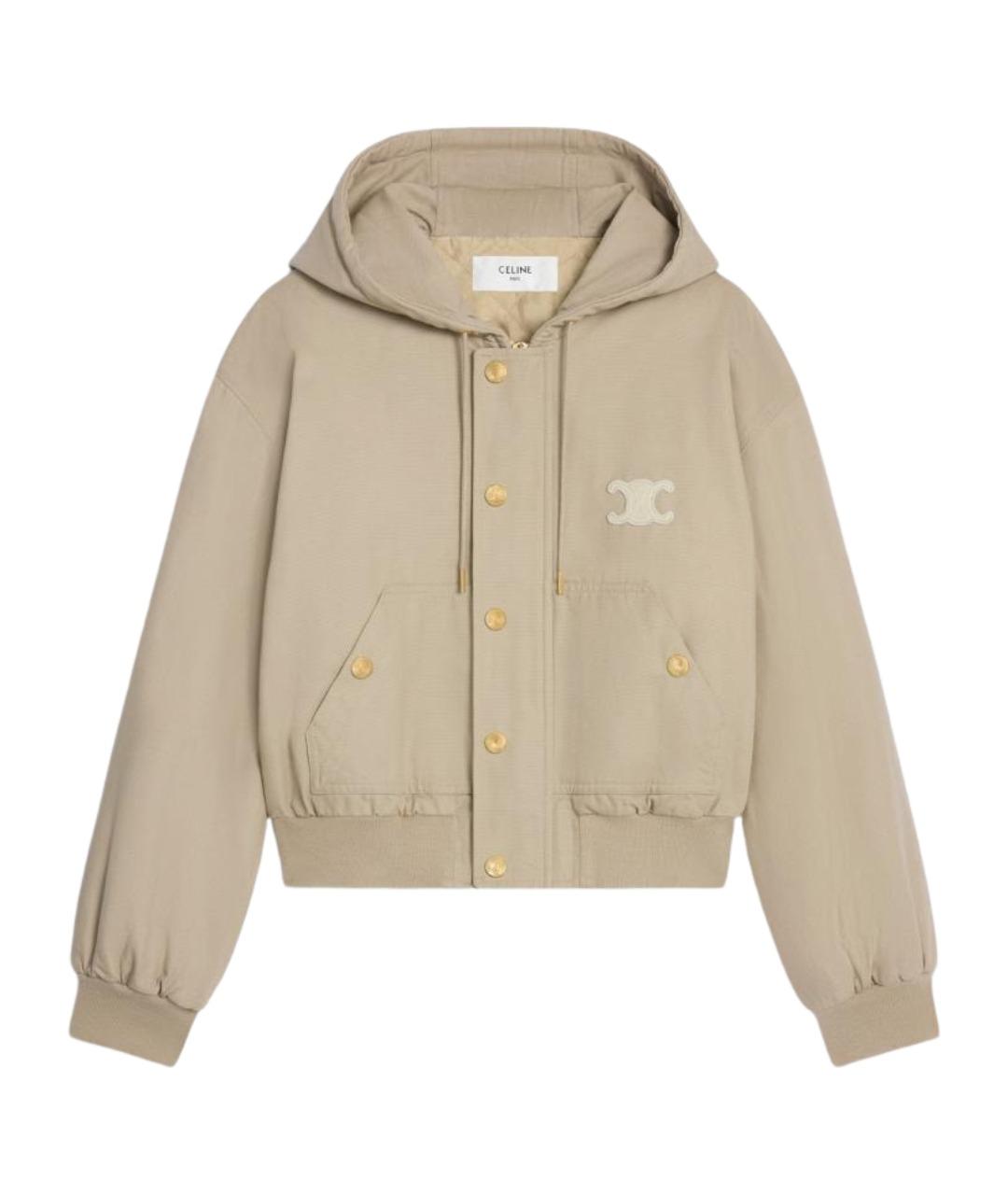 CELINE Бежевая хлопковая куртка, фото 1