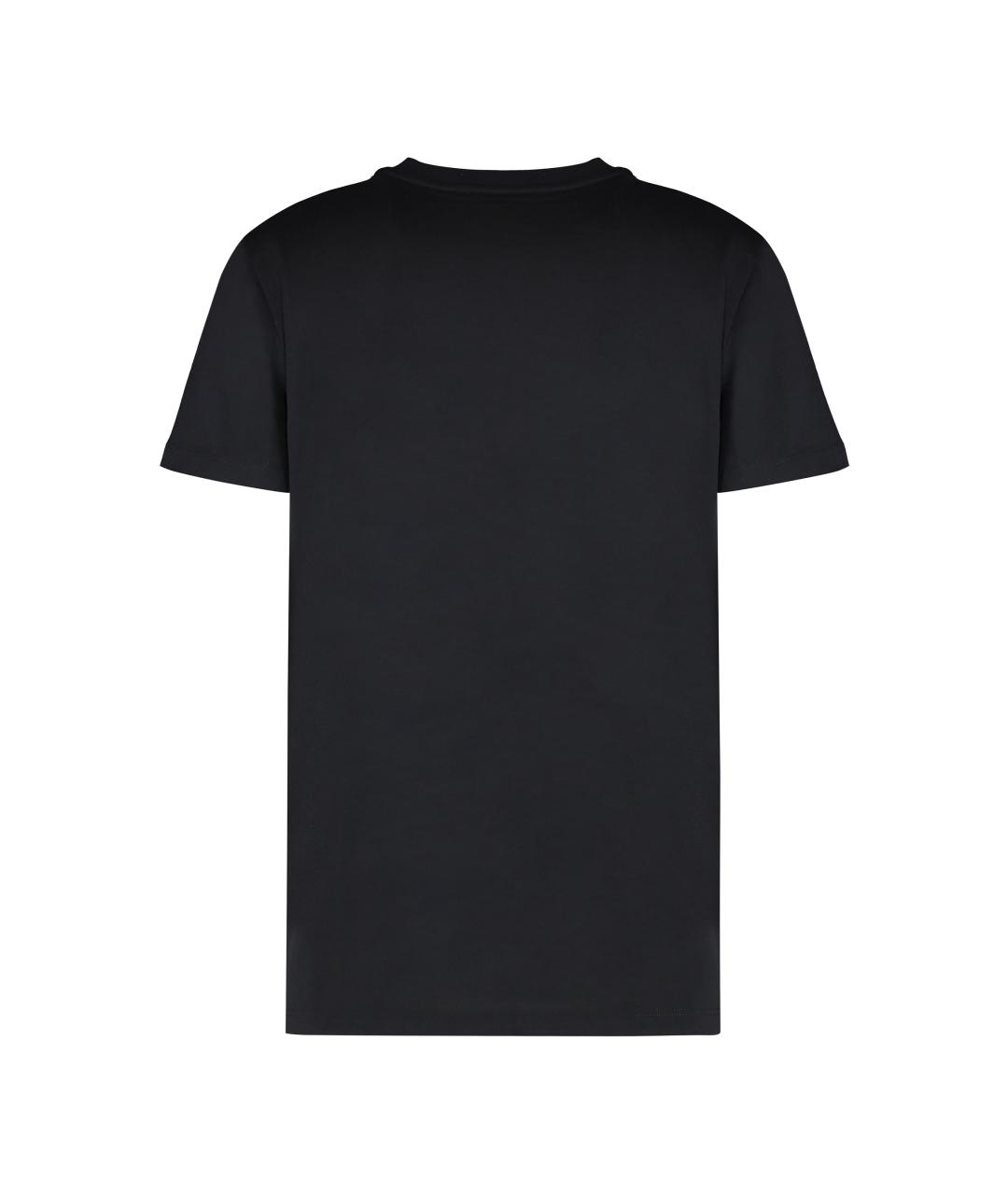 MAX MARA Черная хлопковая футболка, фото 2