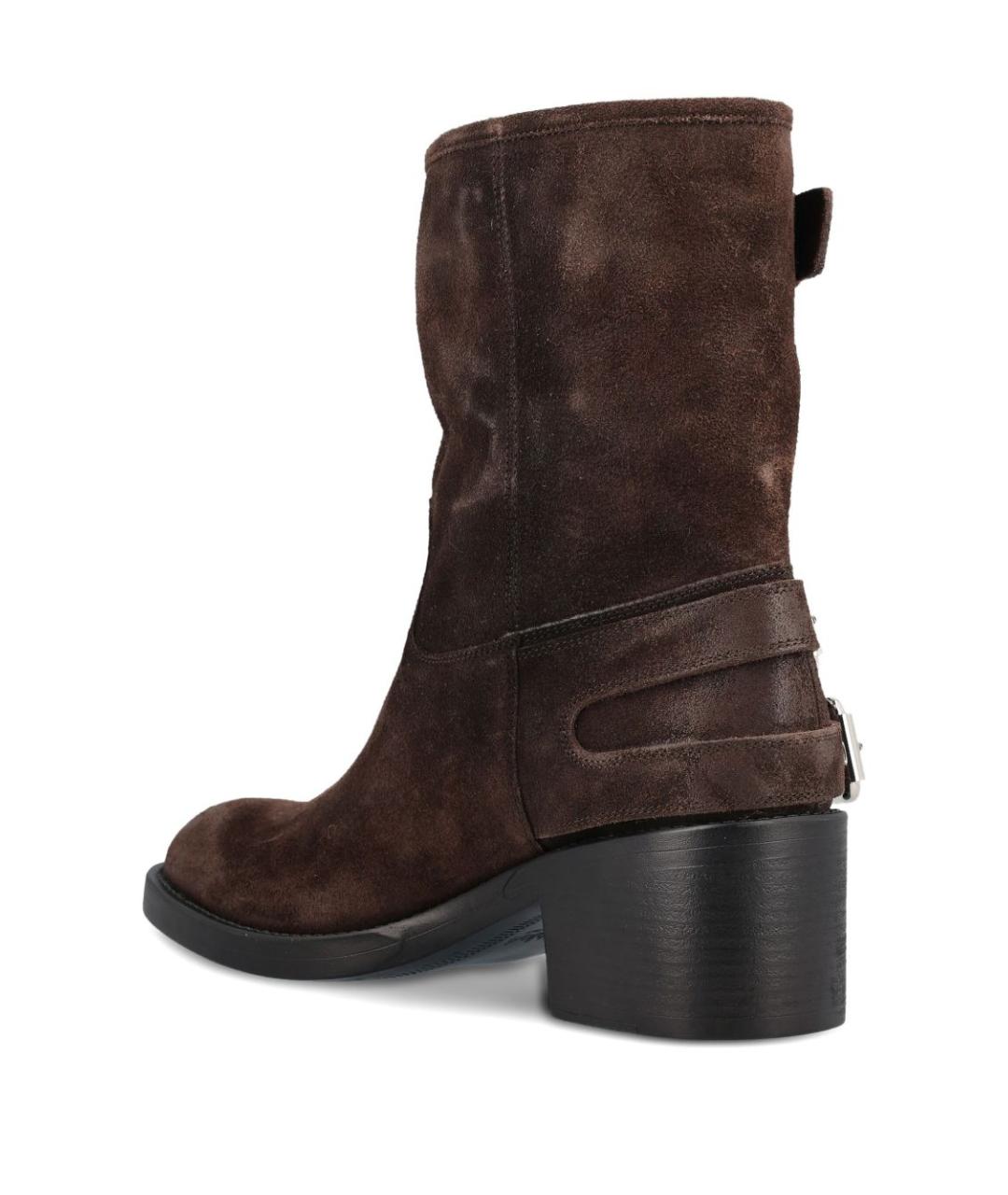 CHLOE Коричневые кожаные ботинки, фото 2