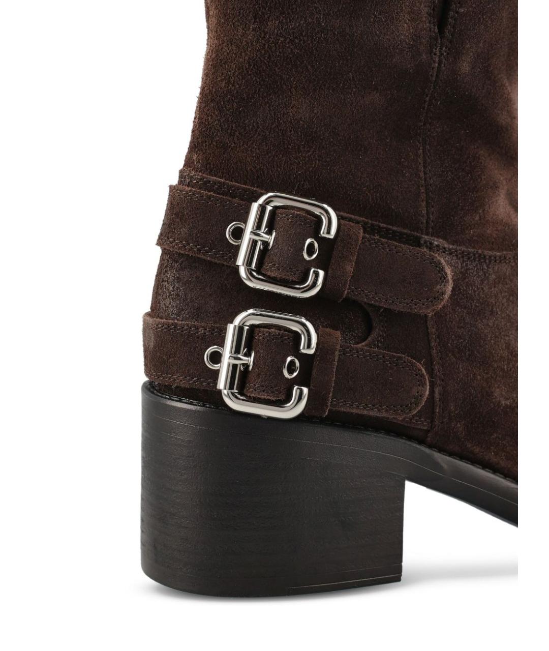 CHLOE Коричневые кожаные ботинки, фото 4