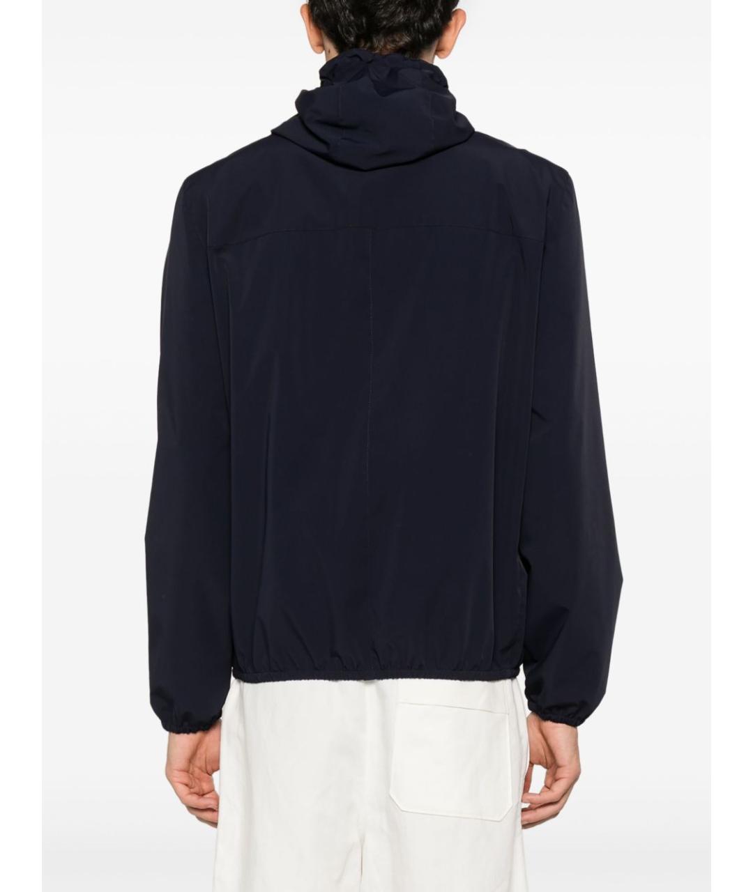 BRUNELLO CUCINELLI Темно-синяя полиамидовая куртка, фото 4