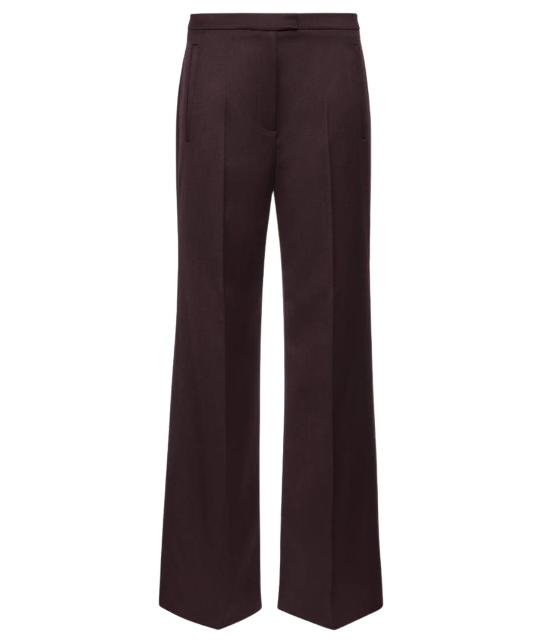 MAGDA BUTRYM Бордовые шерстяные прямые брюки, фото 1
