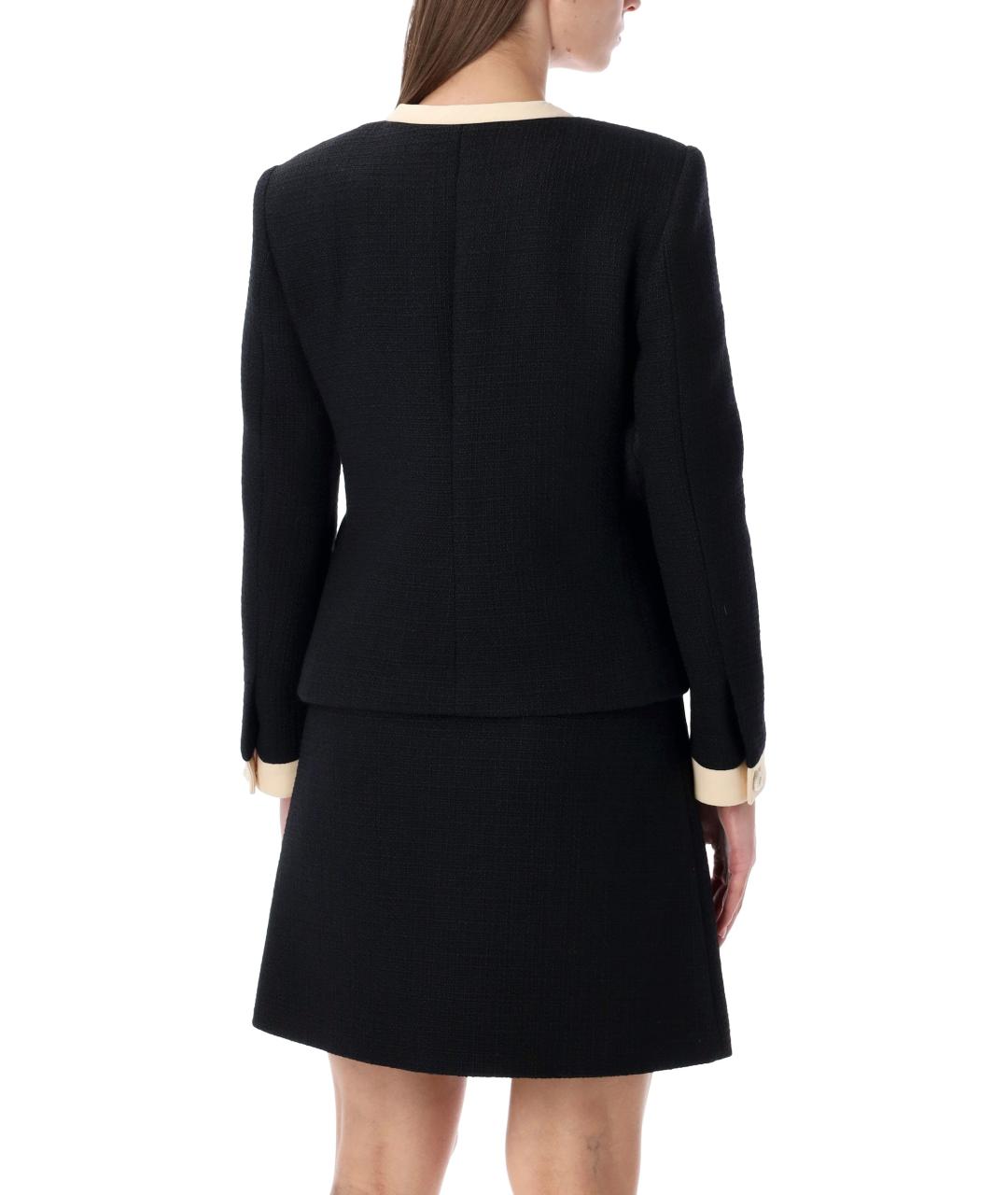 VALENTINO Черный шерстяной жакет/пиджак, фото 3