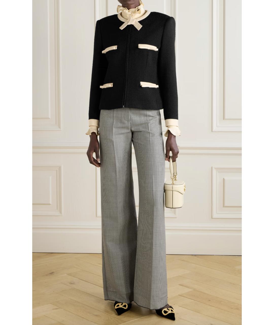 VALENTINO Черный шерстяной жакет/пиджак, фото 5