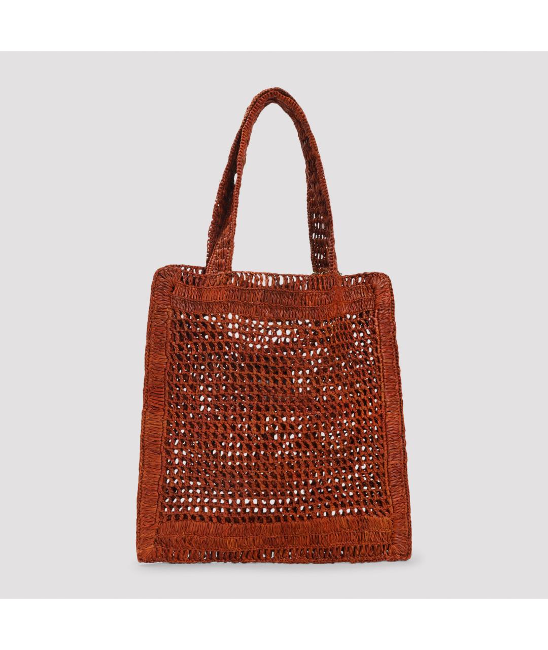 CHLOE Бордовая пелетеная сумка тоут, фото 3