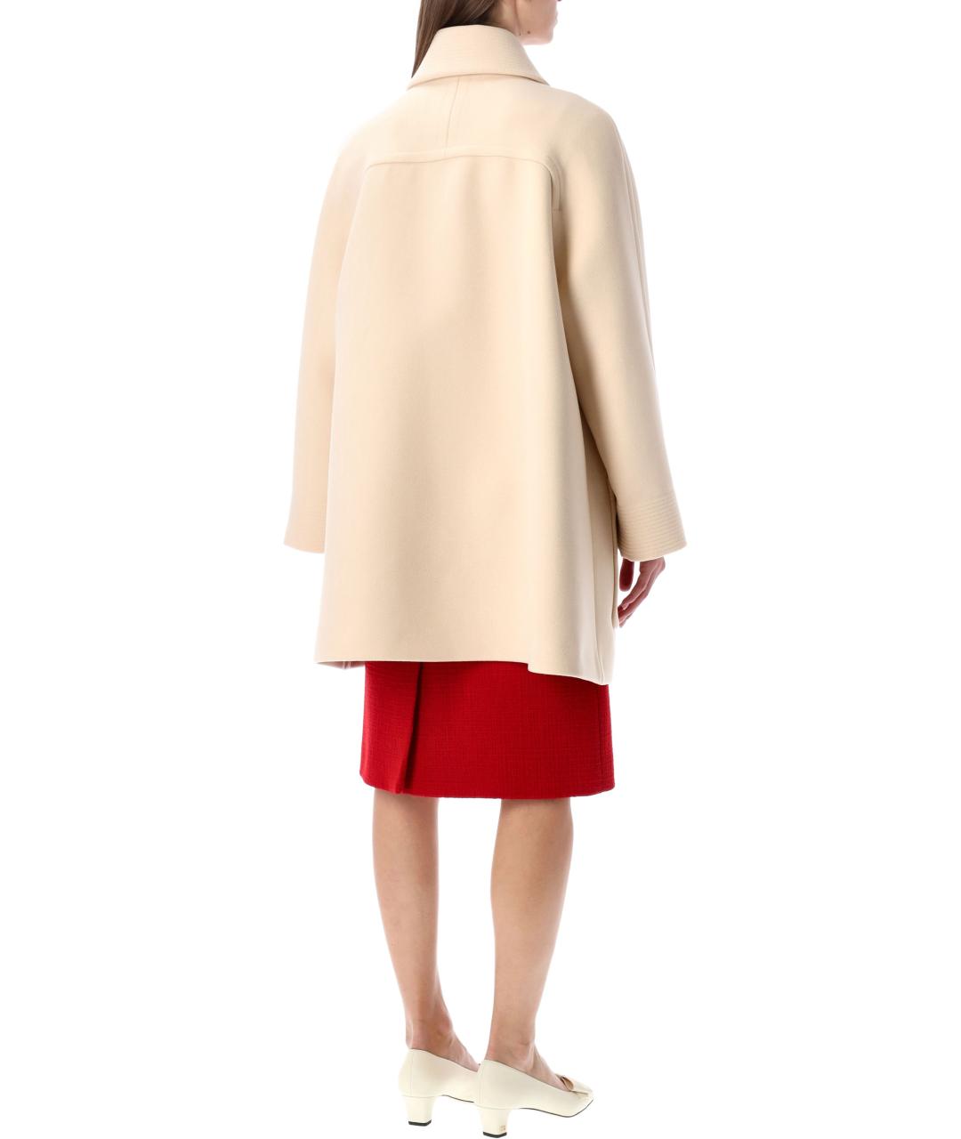 VALENTINO Бежевое шерстяное пальто, фото 3