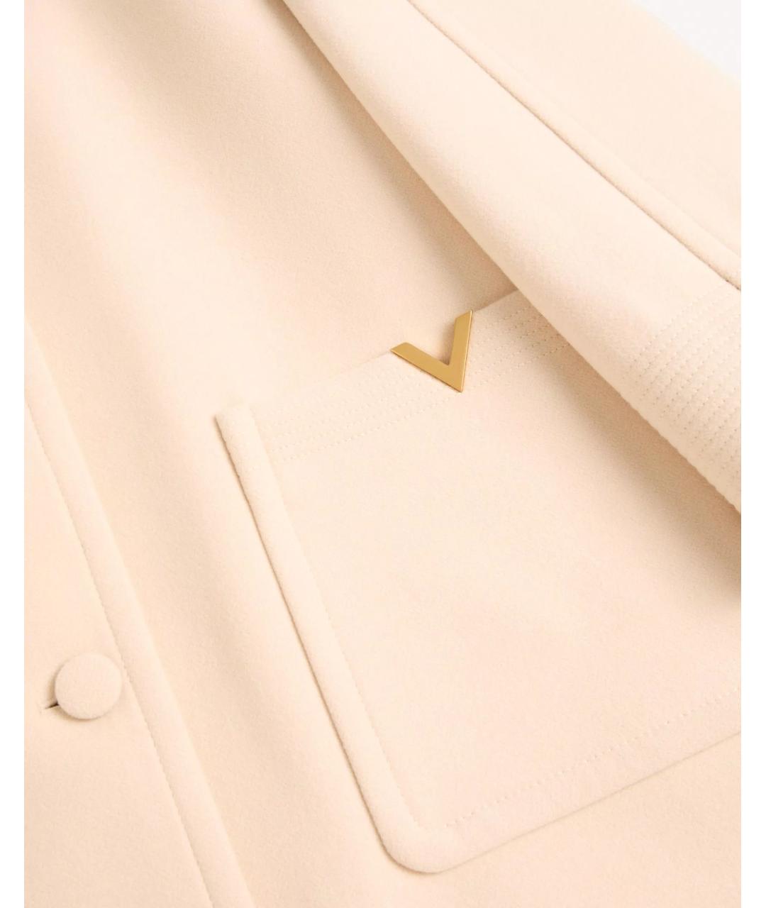 VALENTINO Бежевое шерстяное пальто, фото 7