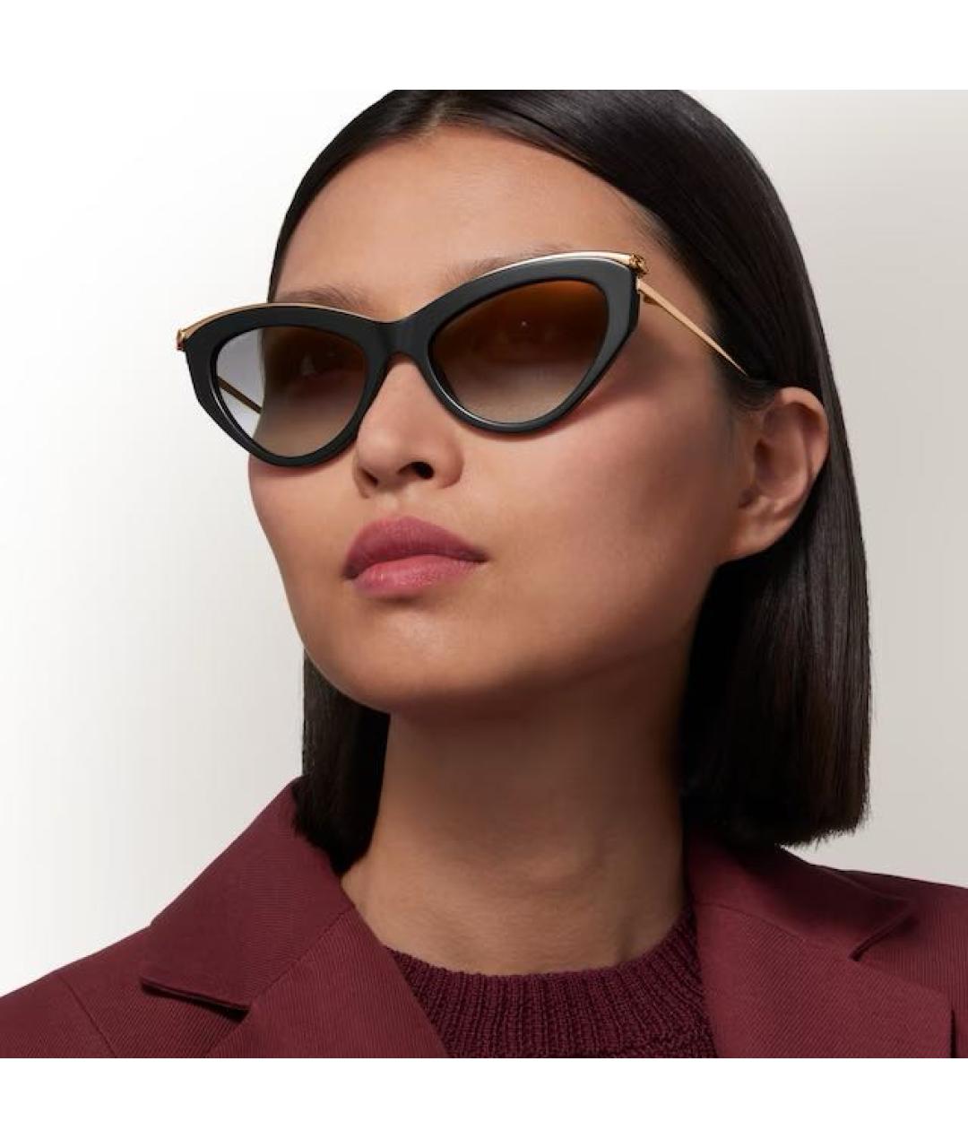 CARTIER Черные пластиковые солнцезащитные очки, фото 3