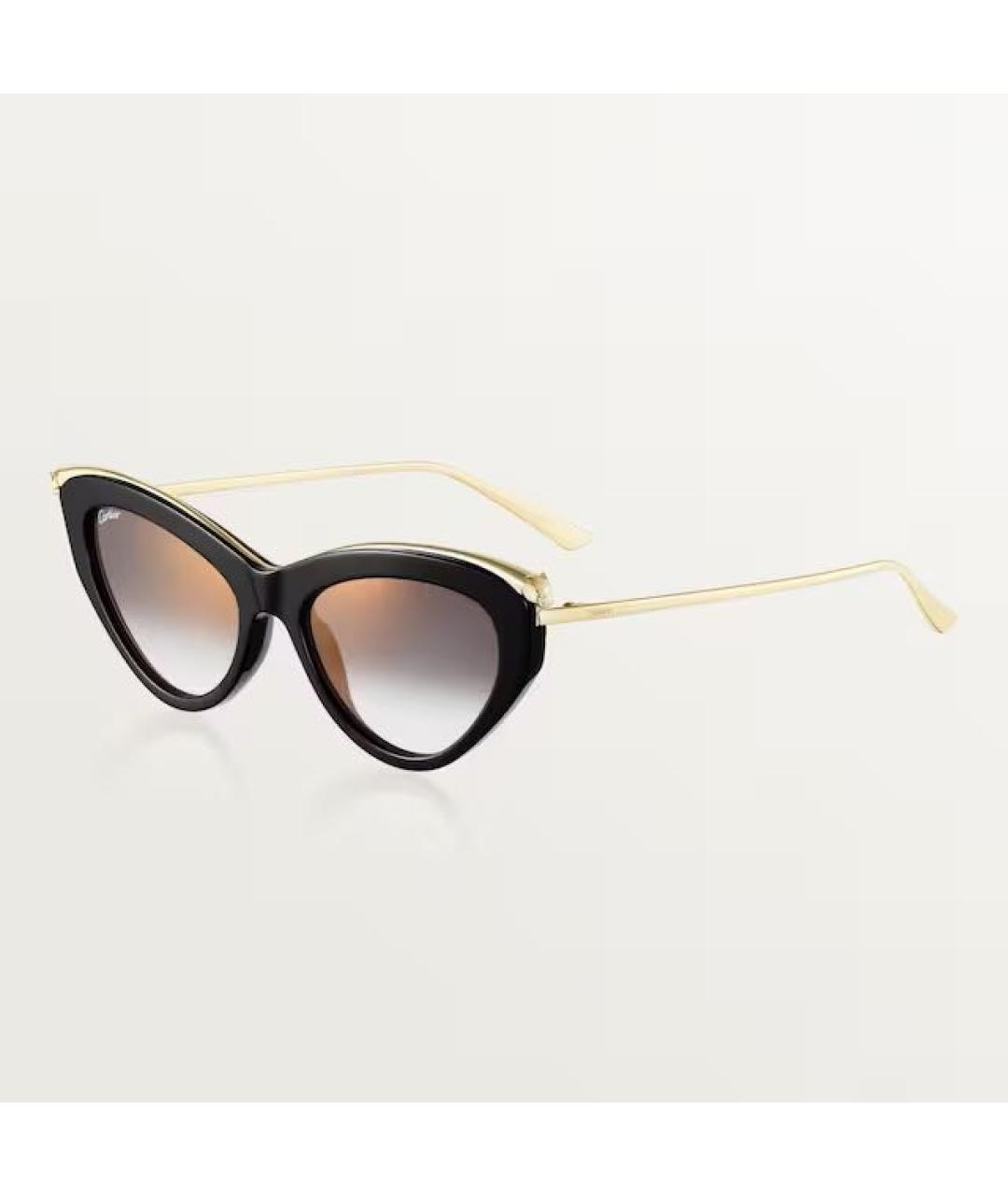 CARTIER Черные пластиковые солнцезащитные очки, фото 4