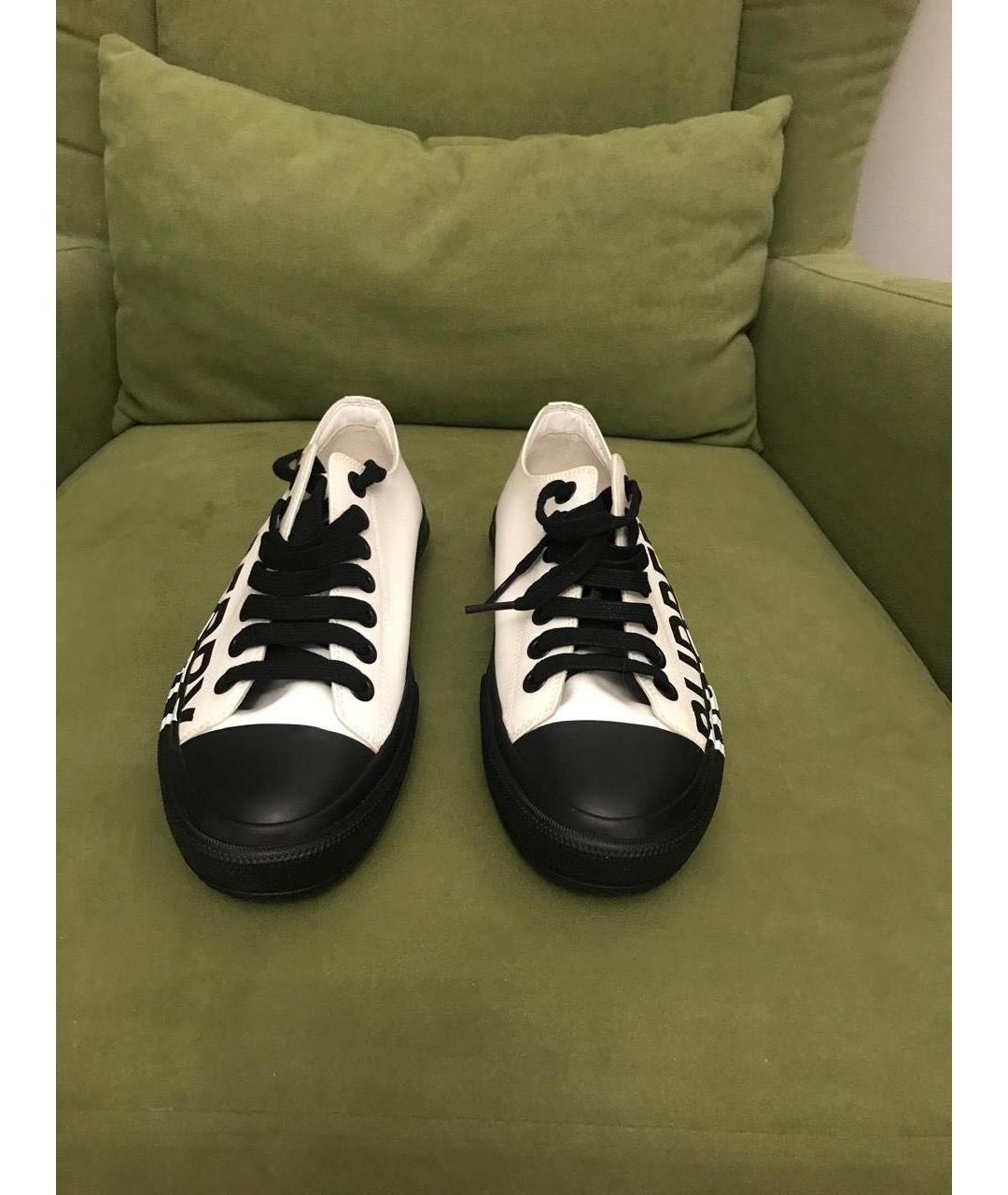 BURBERRY Мульти текстильные кеды, фото 4