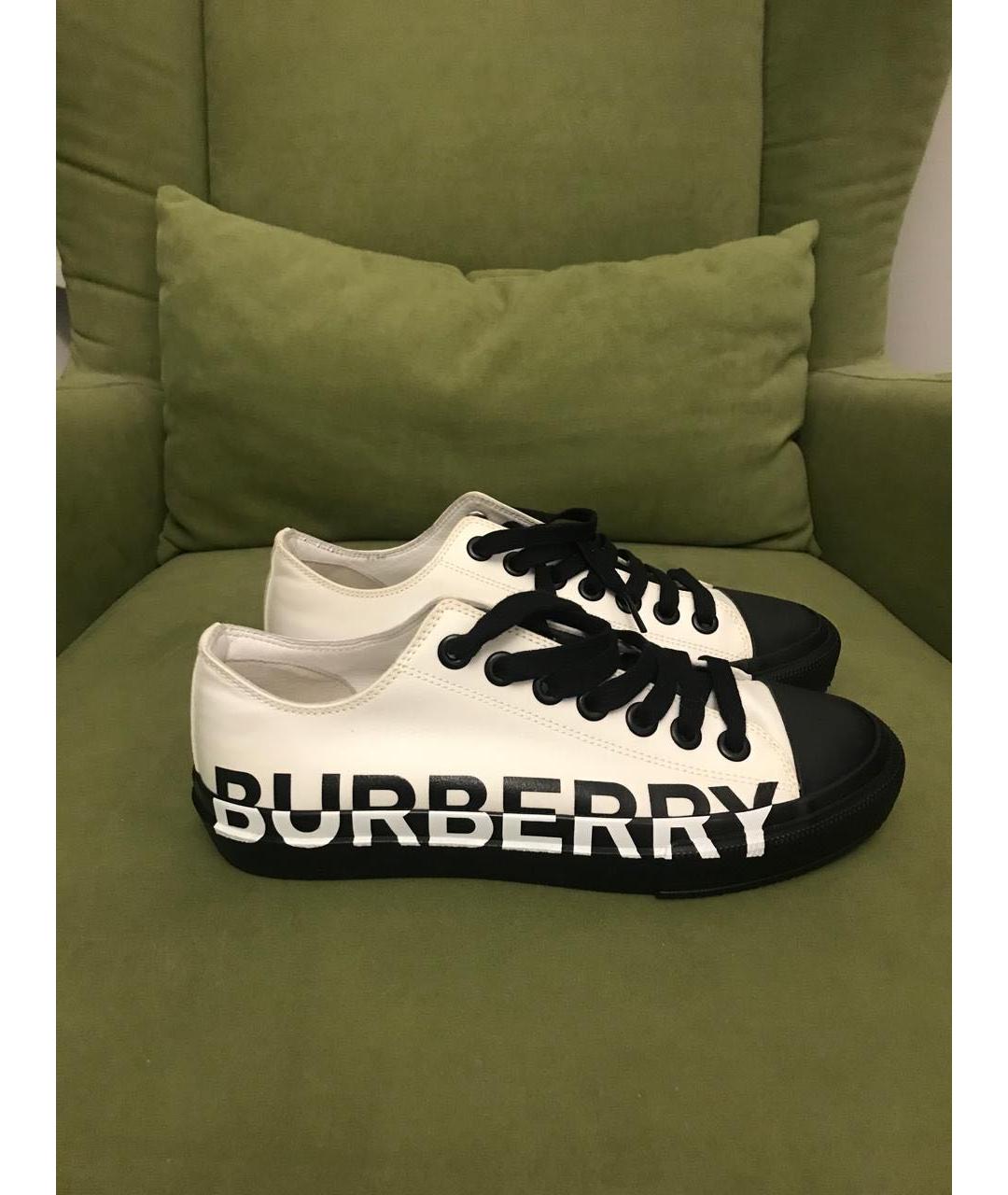 BURBERRY Мульти текстильные кеды, фото 8