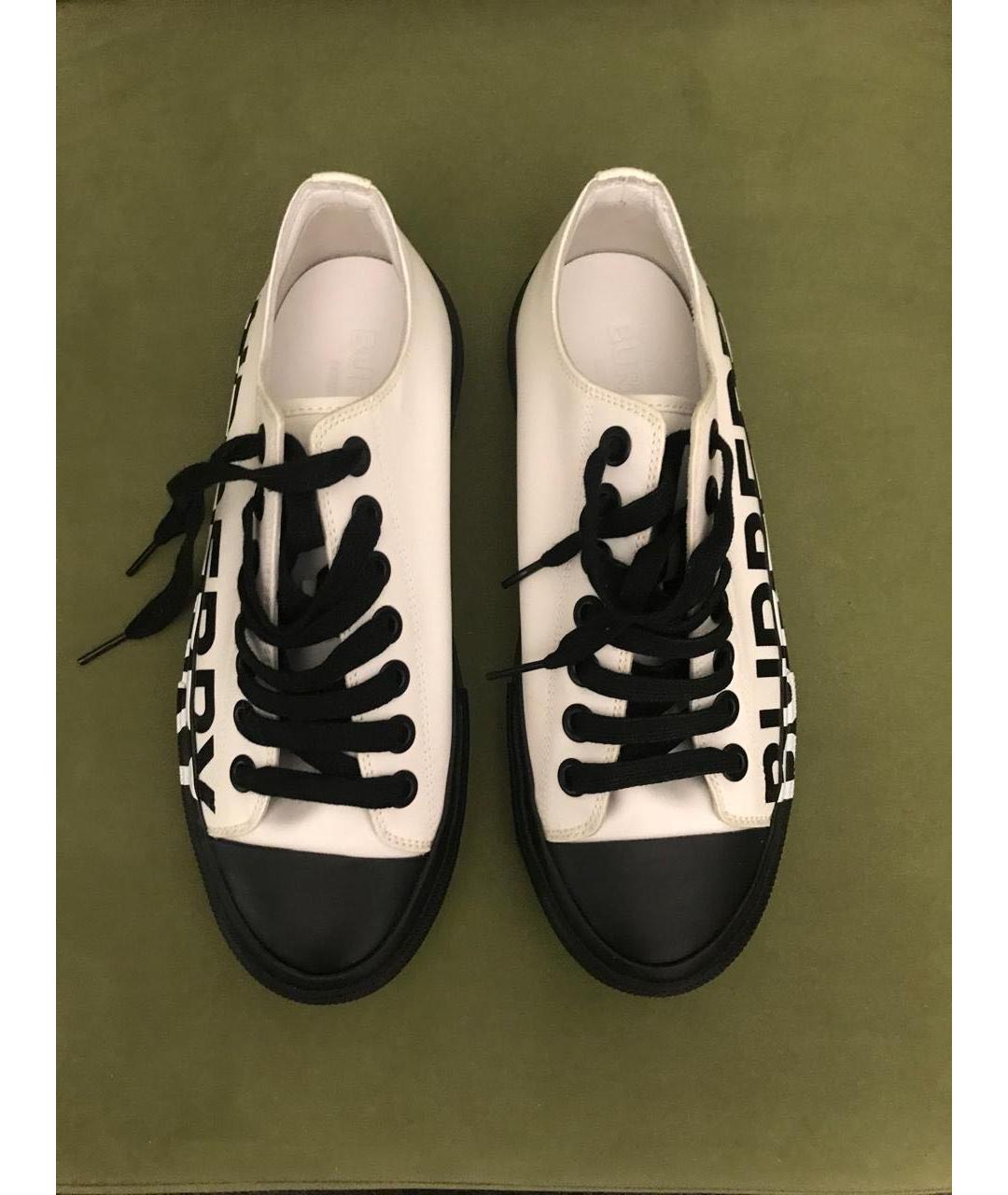 BURBERRY Мульти текстильные кеды, фото 5