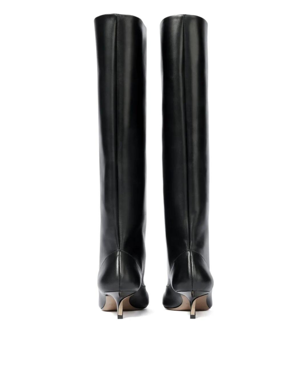 JACQUEMUS Черные кожаные сапоги, фото 3