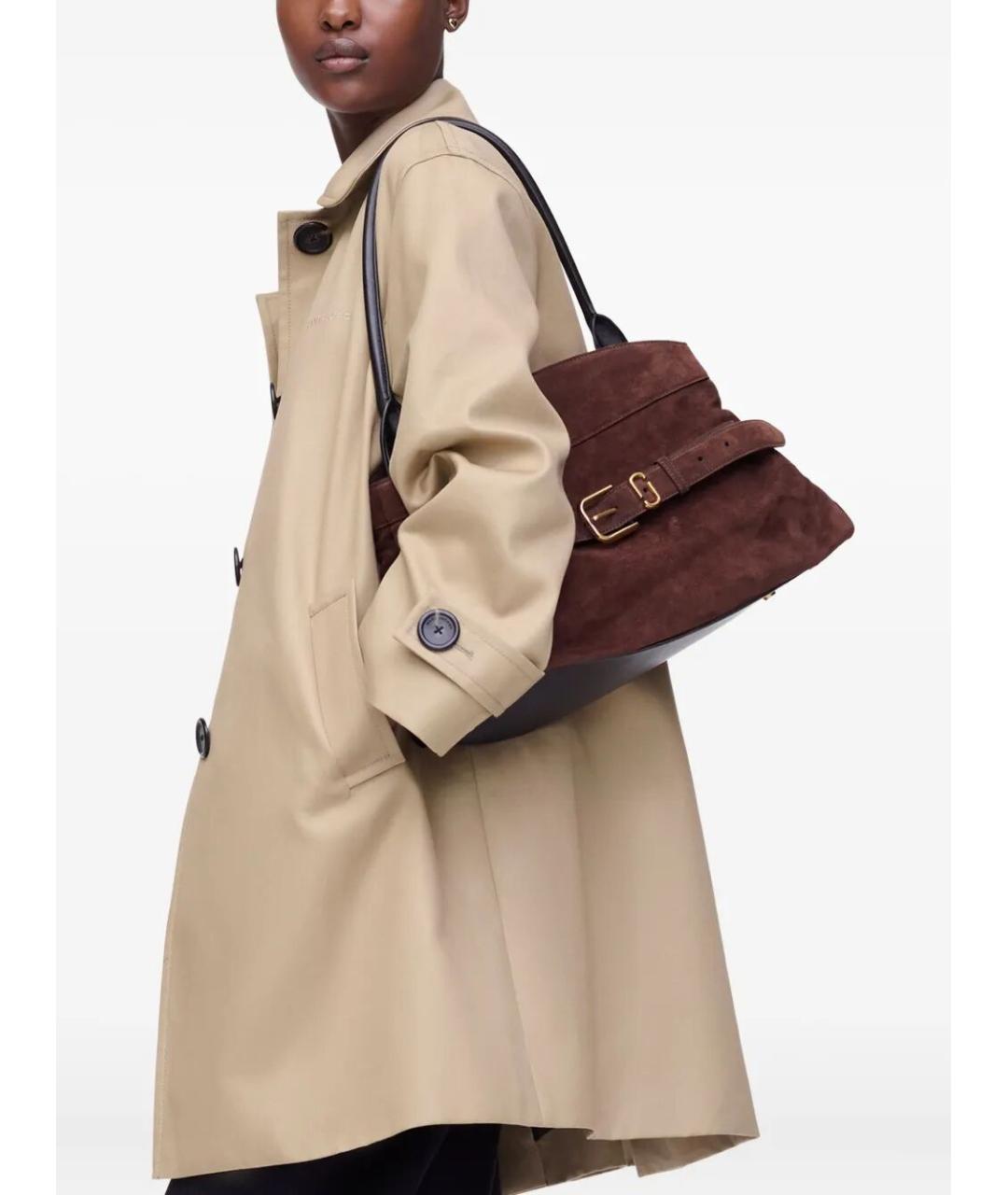 MARC JACOBS Коричневая замшевая сумка тоут, фото 2