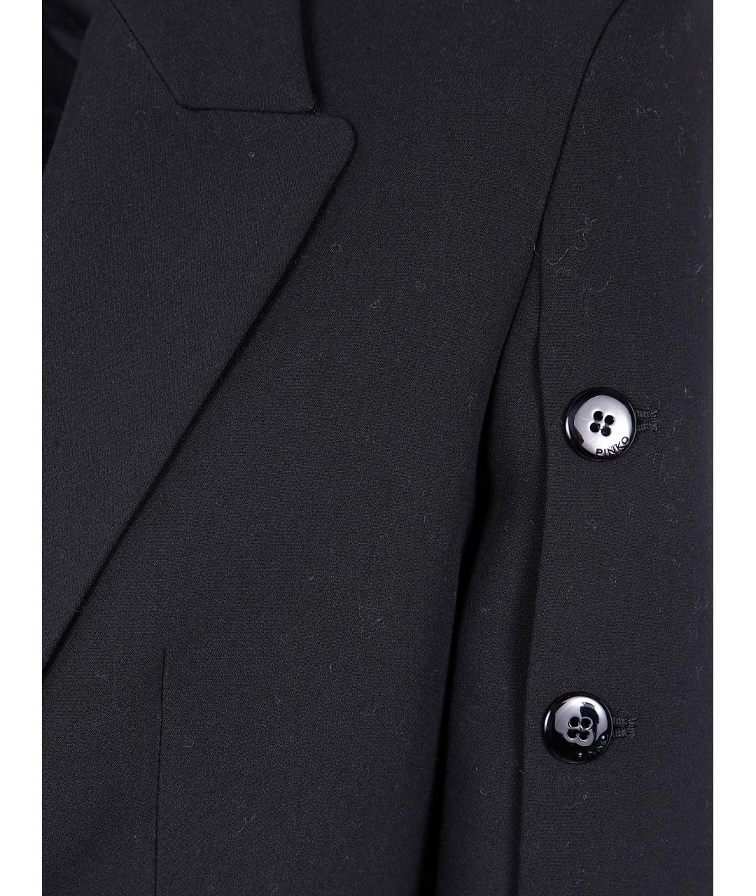 PINKO Черный полиэстеровый жакет/пиджак, фото 3