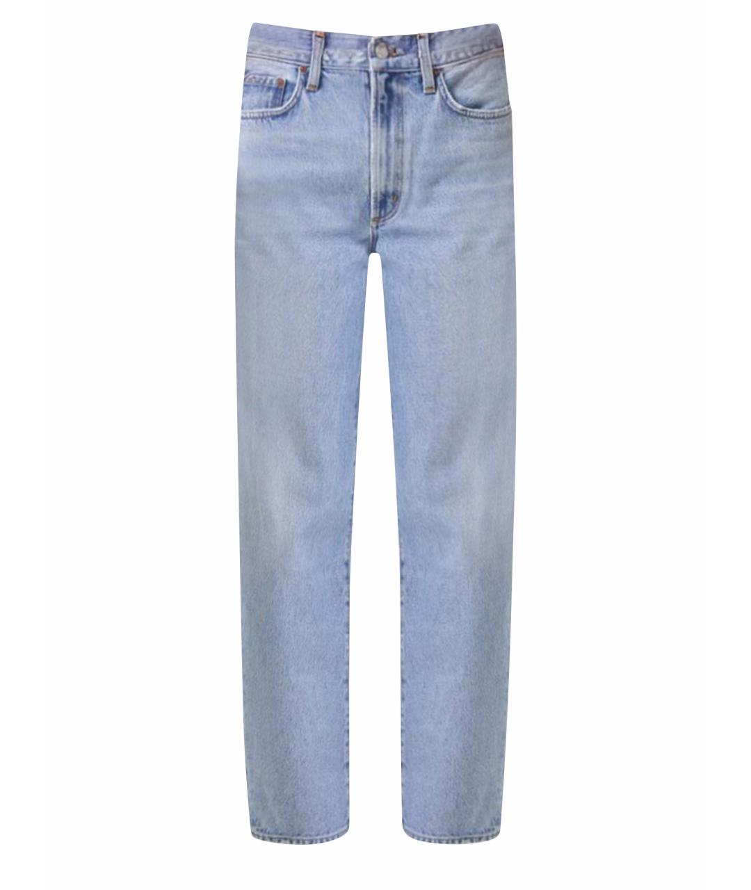 AGOLDE Голубые хлопковые джинсы слим, фото 1