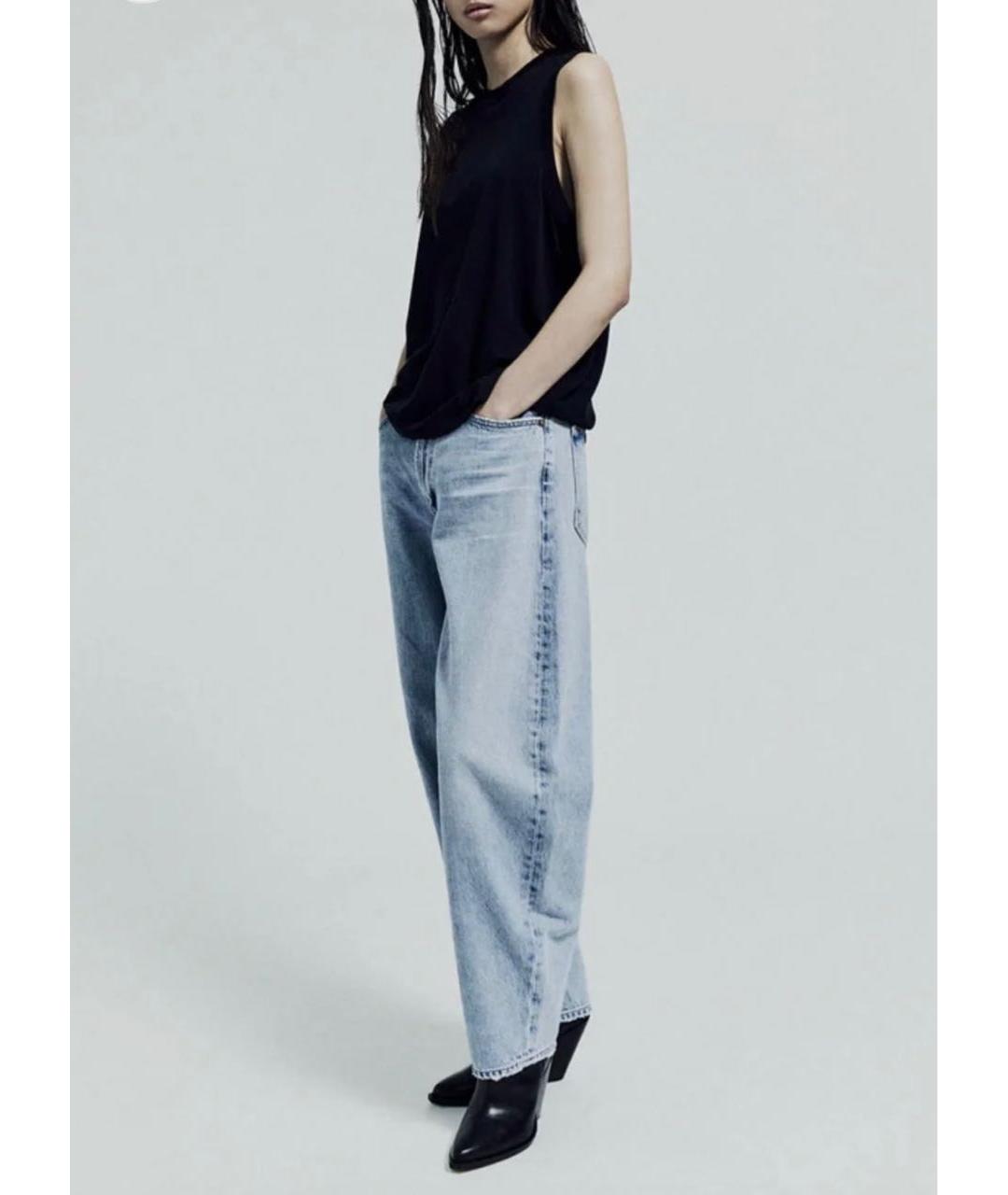 AGOLDE Голубые хлопковые джинсы слим, фото 3