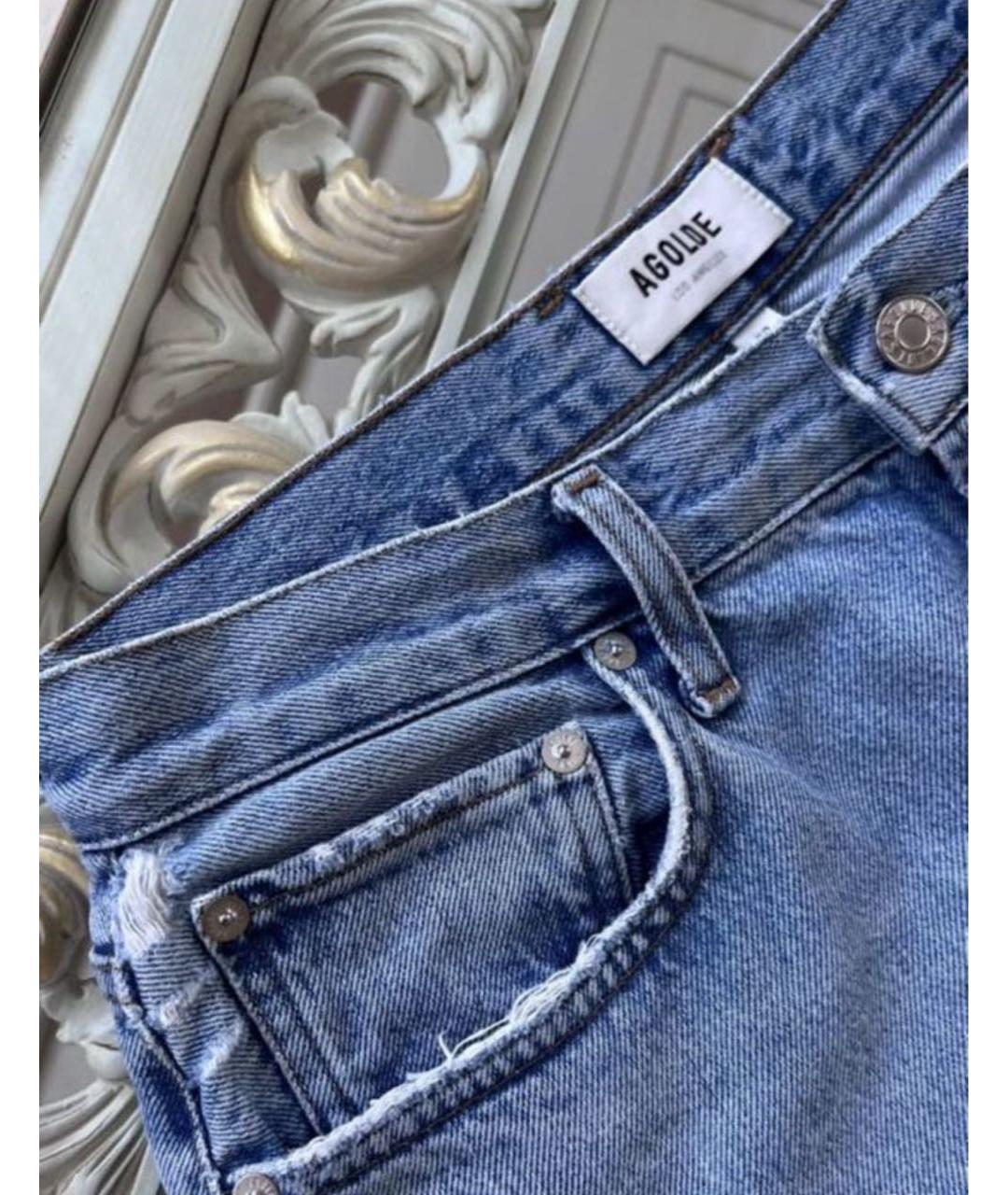 AGOLDE Голубые хлопковые джинсы слим, фото 7