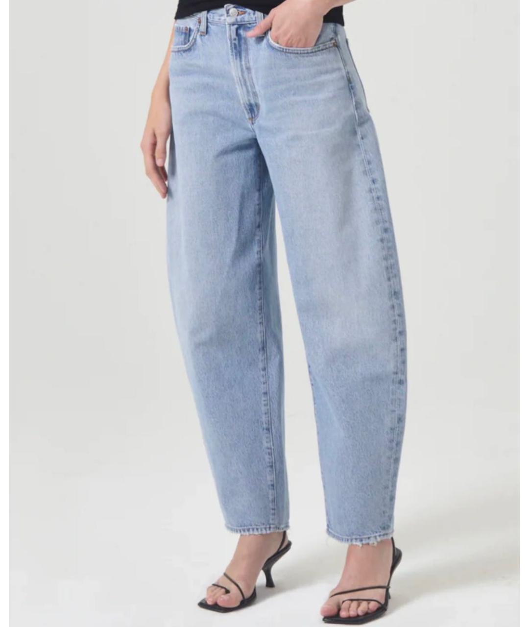 AGOLDE Голубые хлопковые джинсы слим, фото 9