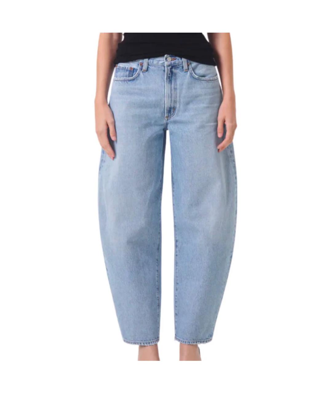 AGOLDE Голубые хлопковые джинсы слим, фото 2