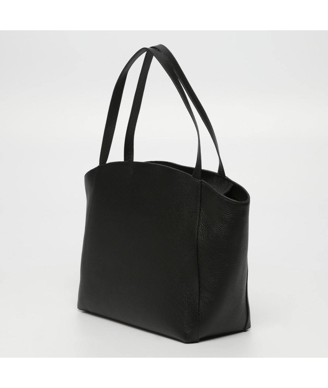 COCCINELLE Черная кожаная сумка тоут, фото 4