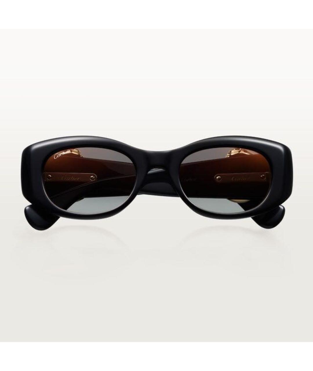 CARTIER Черные пластиковые солнцезащитные очки, фото 2