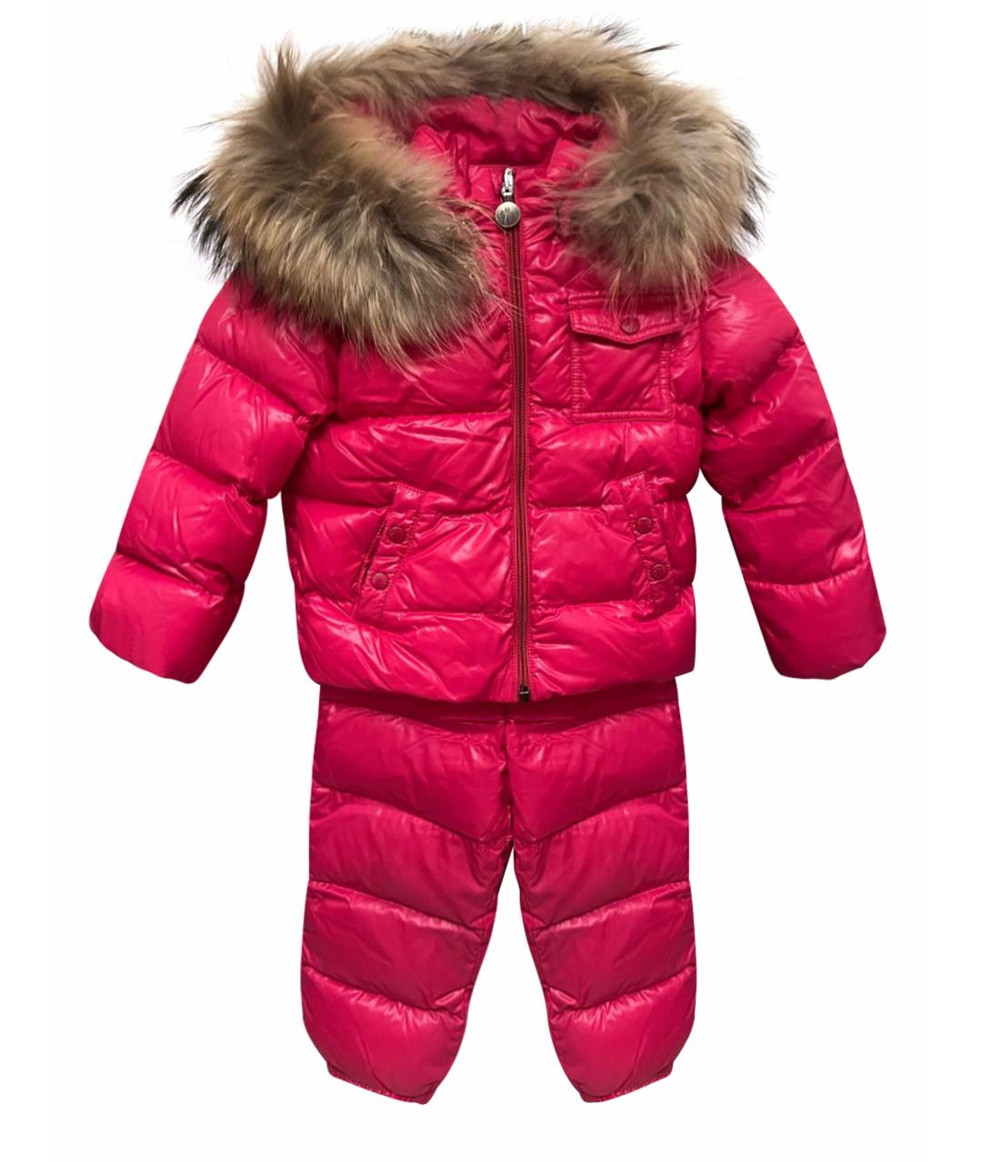 MONCLER KIDS Красный комбинезон, фото 1