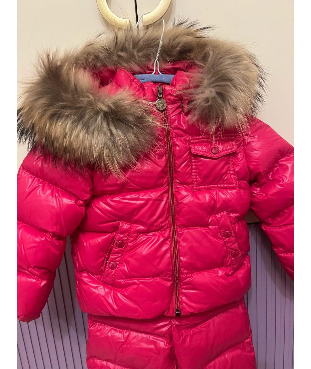 MONCLER KIDS Красный комбинезон, фото 6