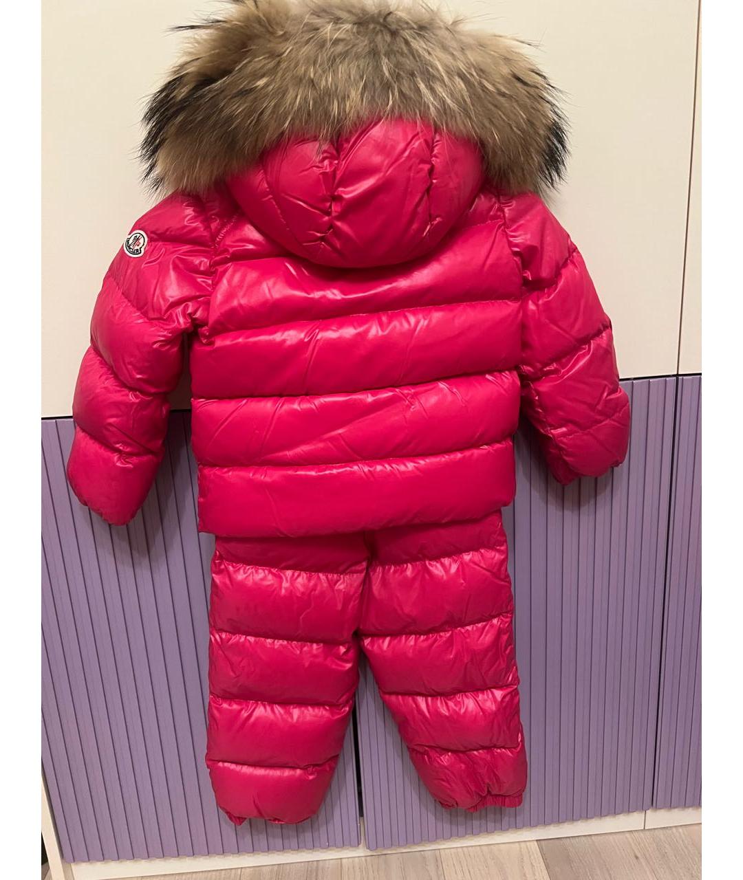 MONCLER KIDS Красный комбинезон, фото 2