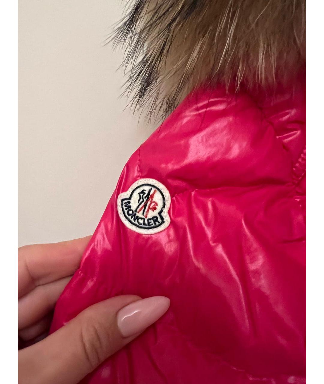 MONCLER KIDS Красный комбинезон, фото 3