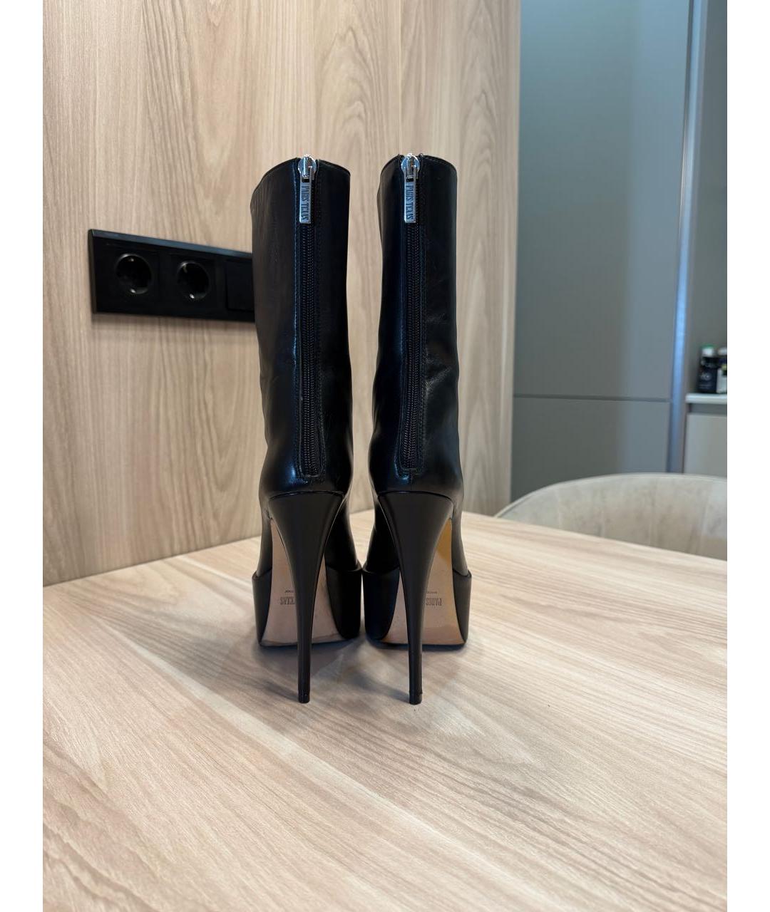 PARIS TEXAS Черные кожаные ботильоны, фото 4