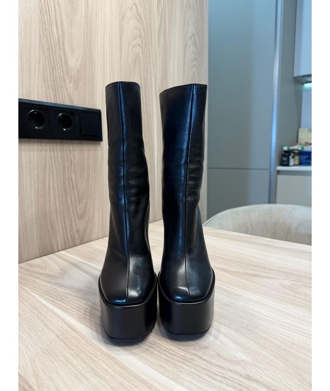 PARIS TEXAS Черные кожаные ботильоны, фото 2